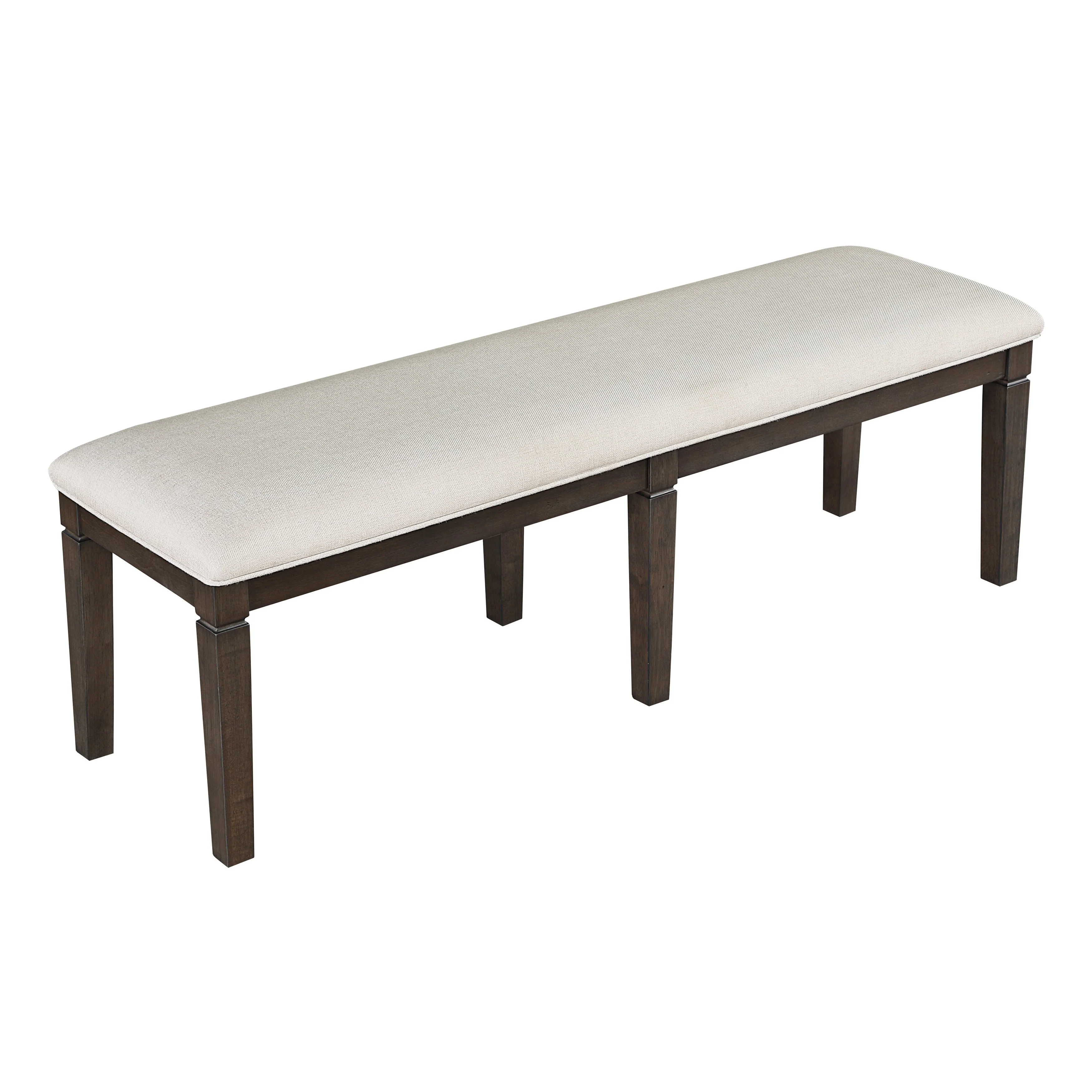 Victoria Dark Espresso/Beige Bench - Image 5