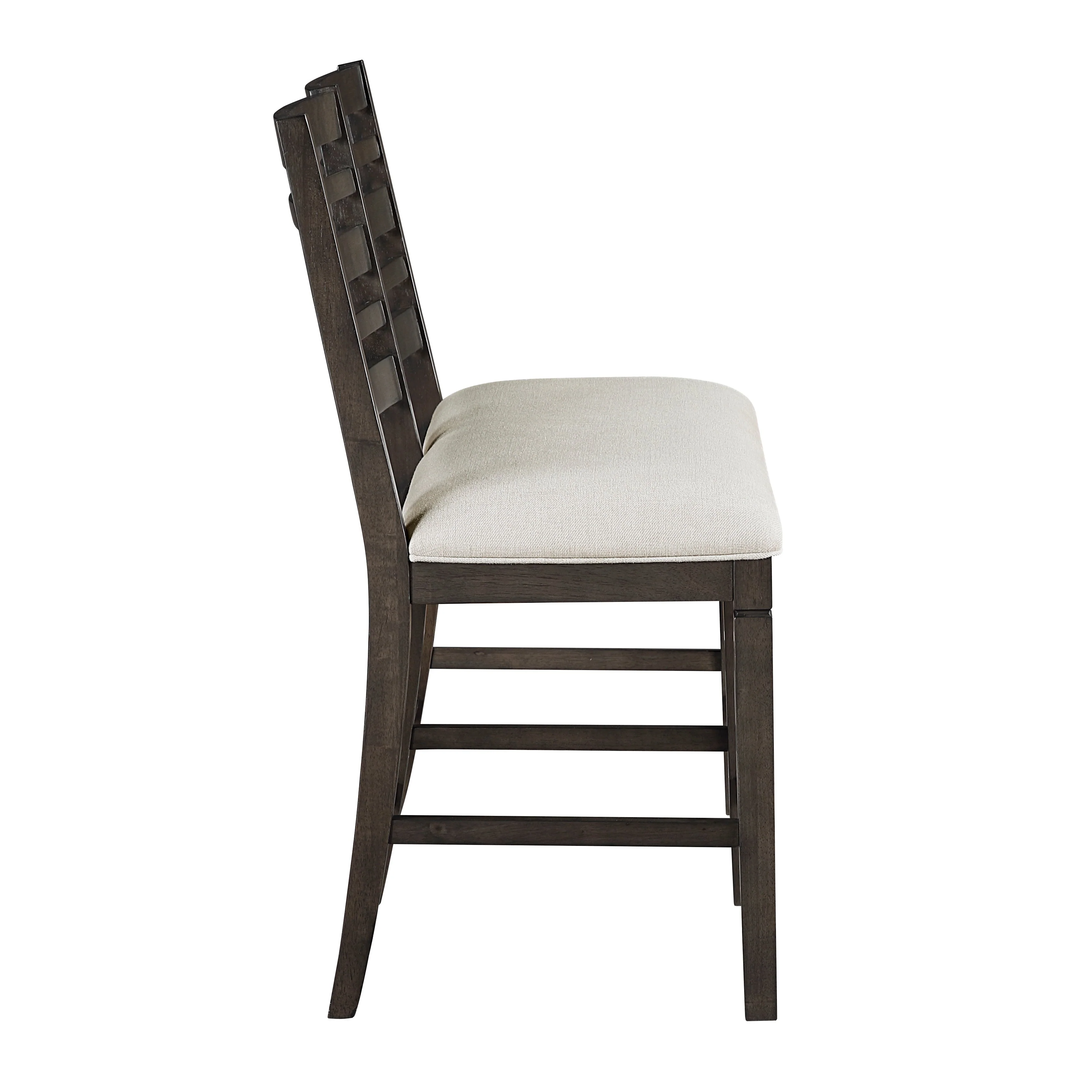 Victoria Dark Espresso/Beige Counter Height Bench - Image 5