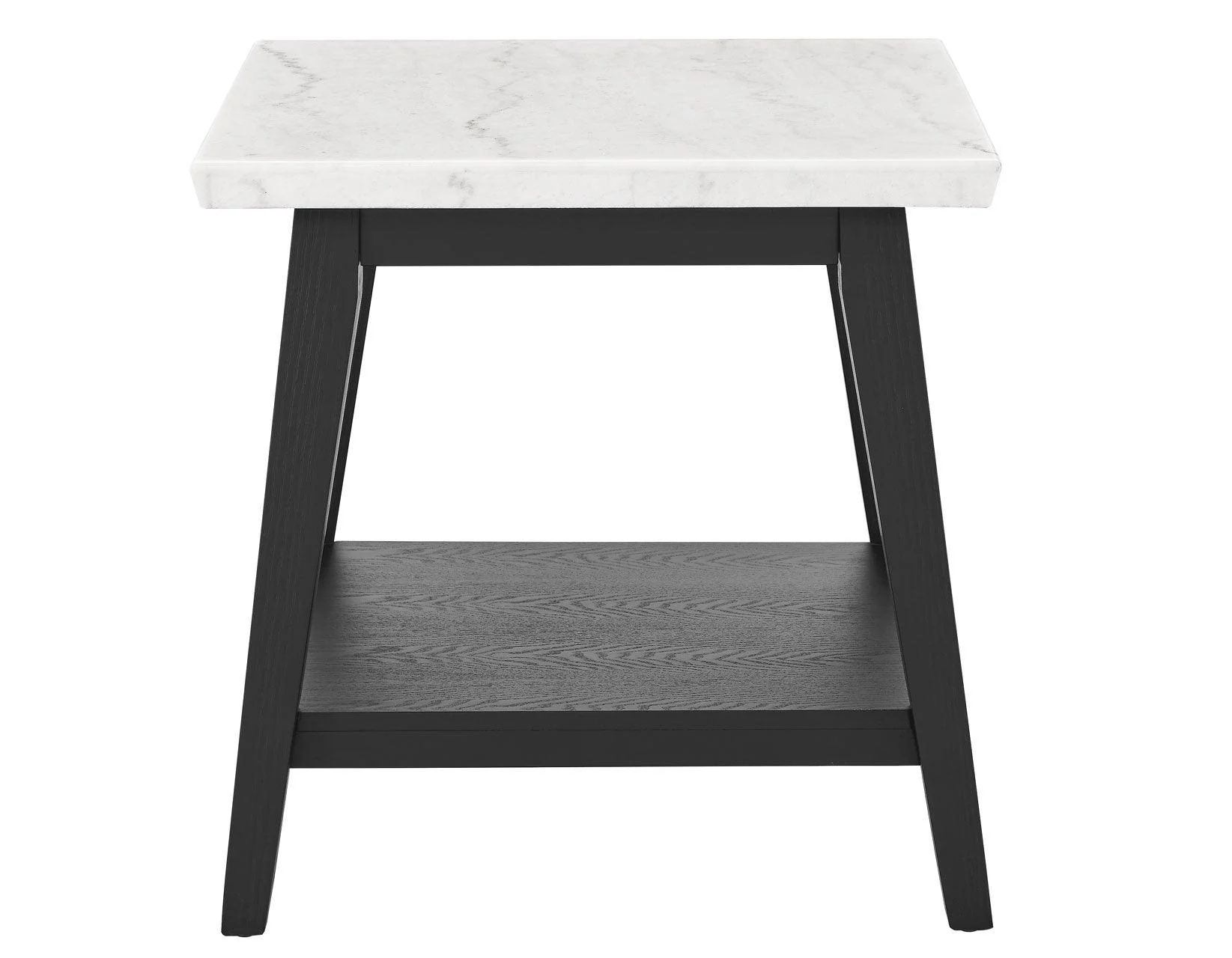 Vida Black Finish Marble Top 3-Piece Table Set - Image 4