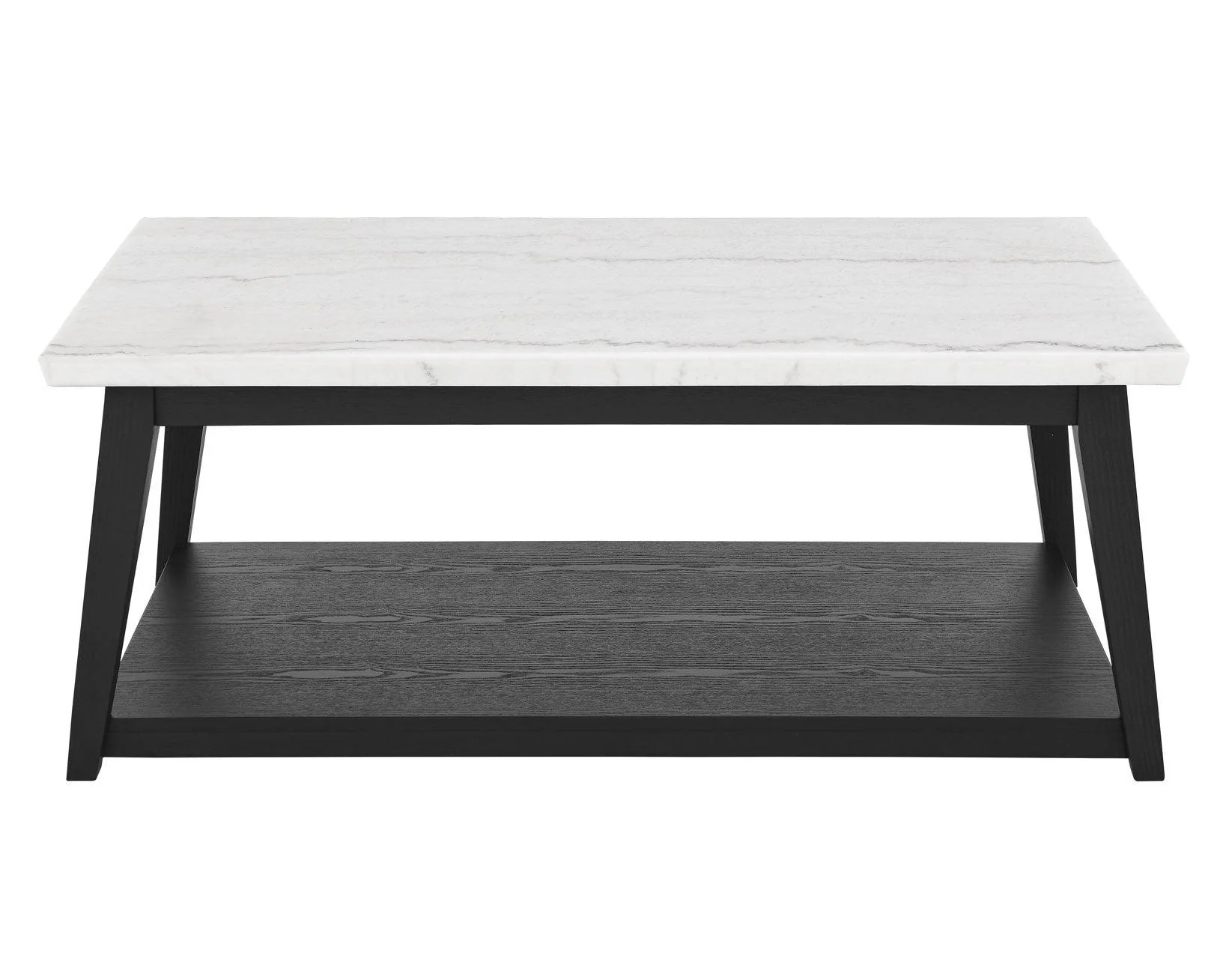 Vida Black Finish Marble Top 3-Piece Table Set - Image 7