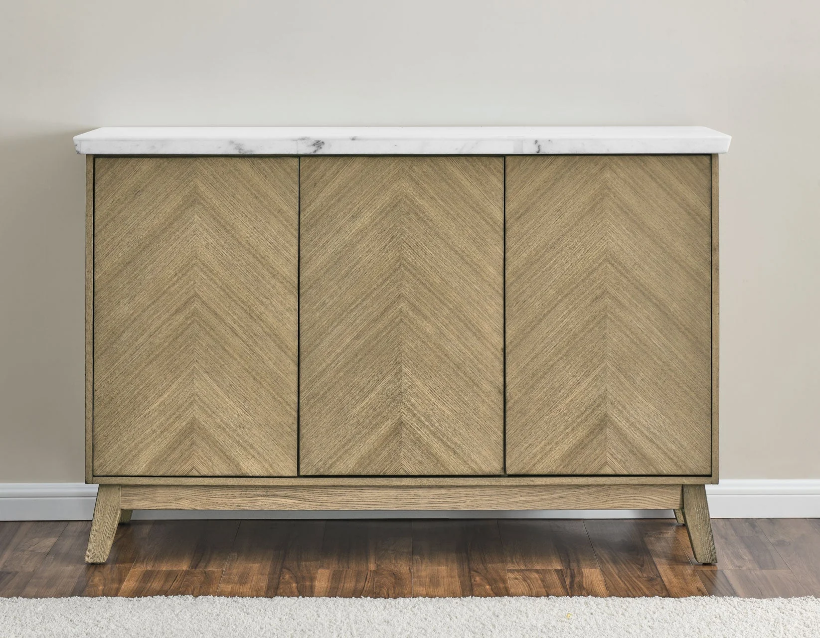 Vida Burnished Blonde/Gray Marble Top Dining Room Set - Image 10
