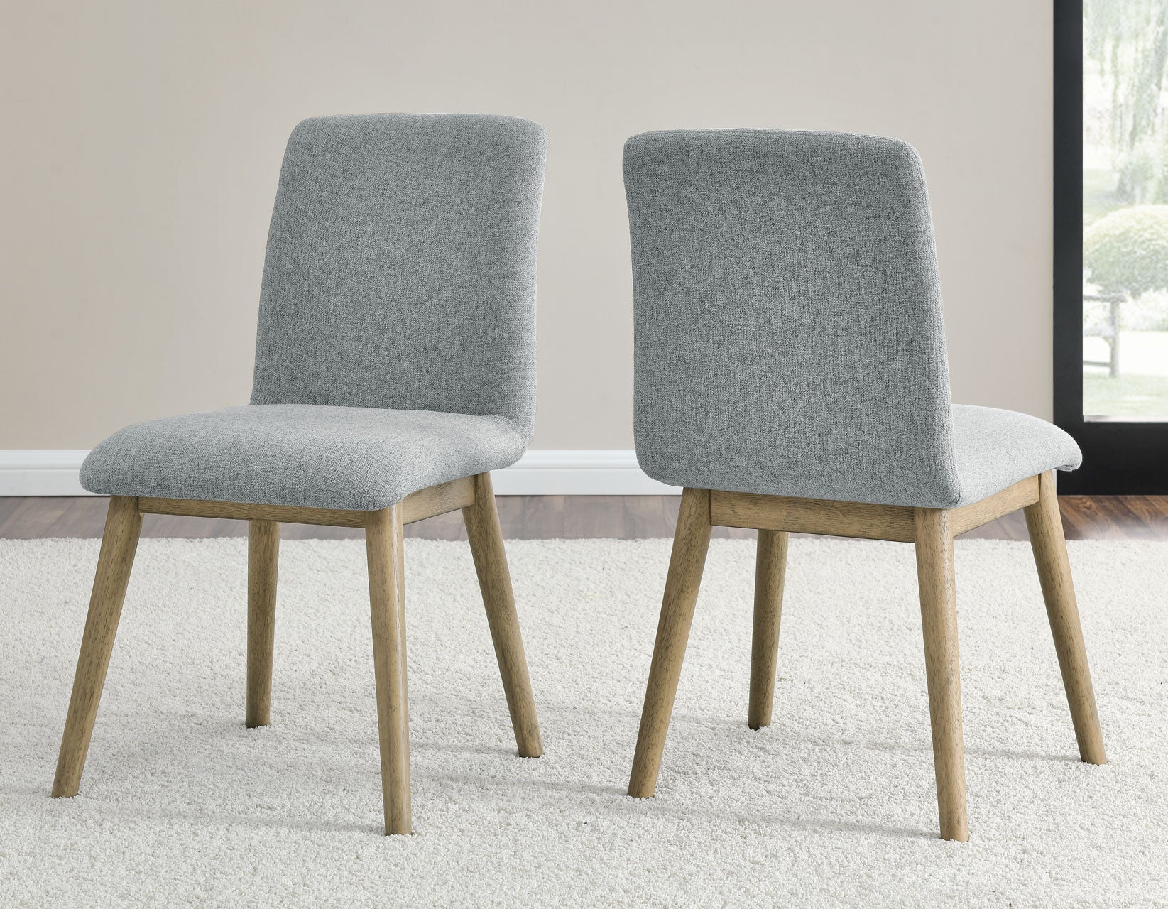 Vida Burnished Blonde/Gray Marble Top Dining Room Set - Image 7
