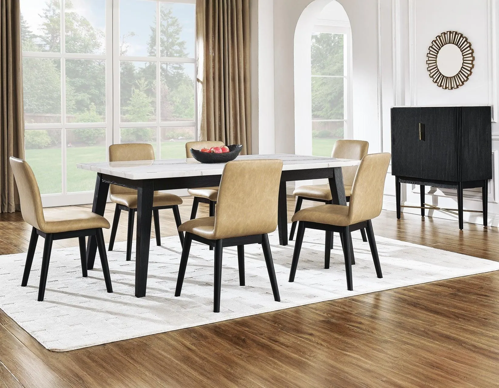 Vida Vegan Leather Side Chair, Sand - Image 9