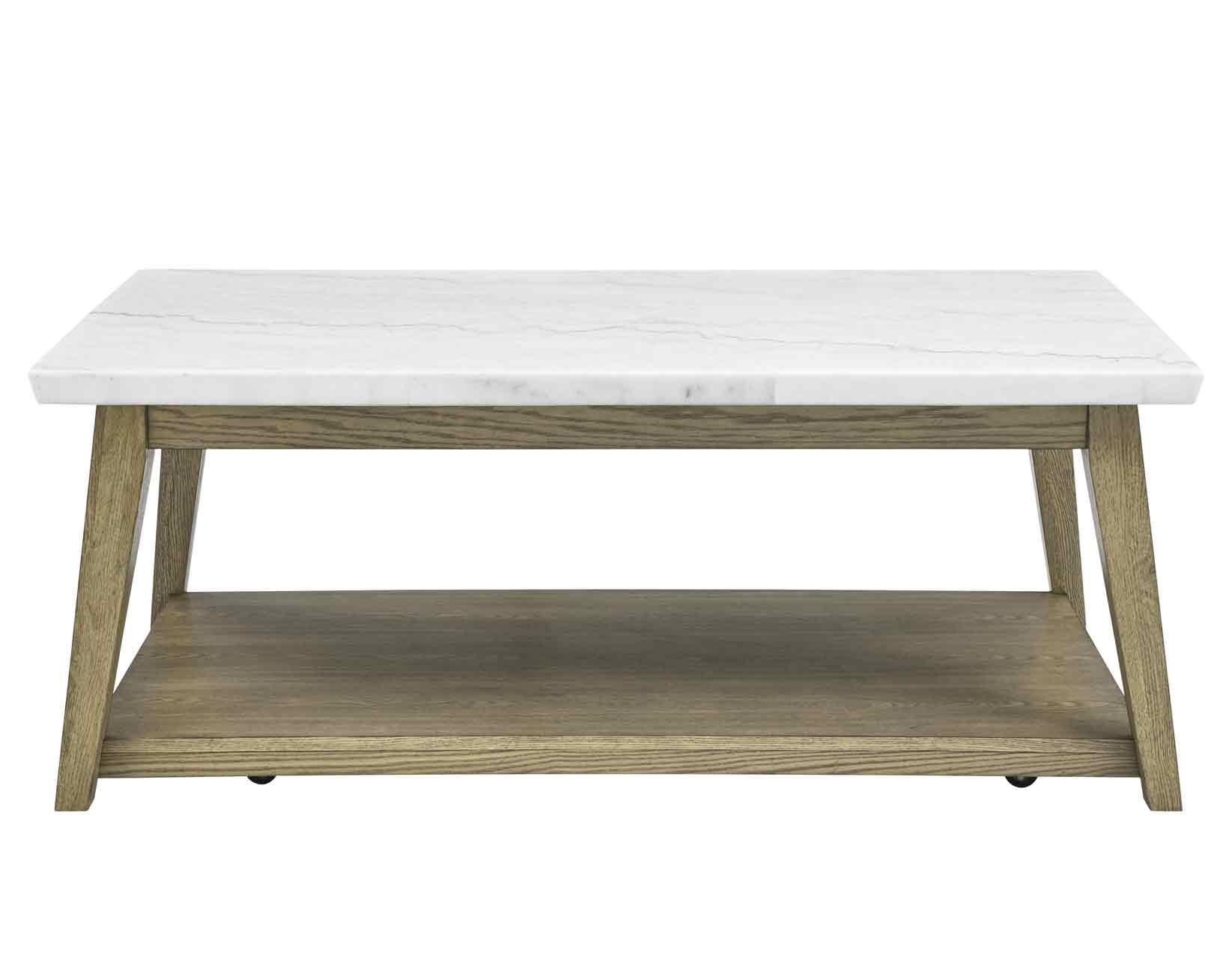 Vida White Marble Top 3-Piece Table Set - Image 11