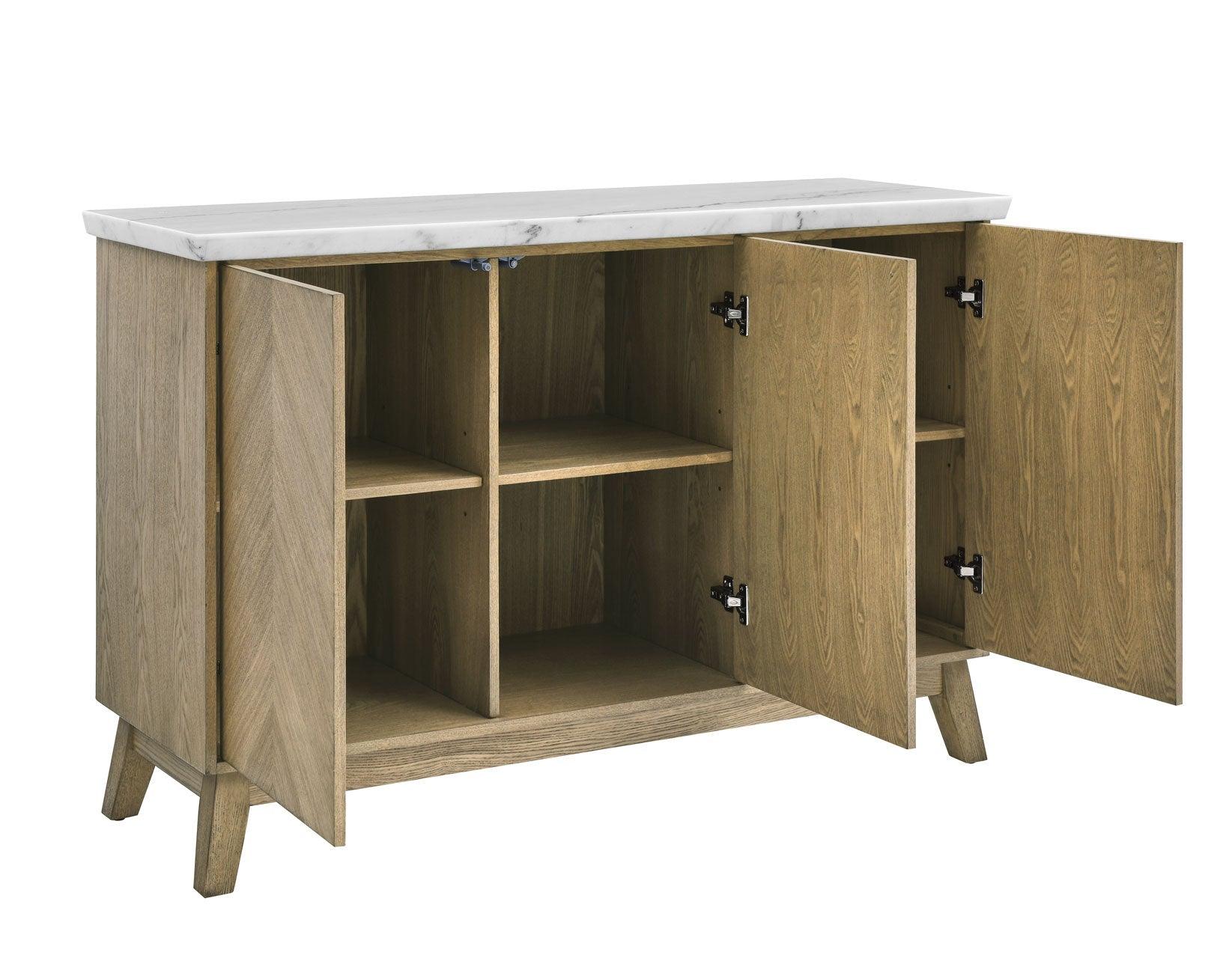 Vida White Marble Top Server - Image 6