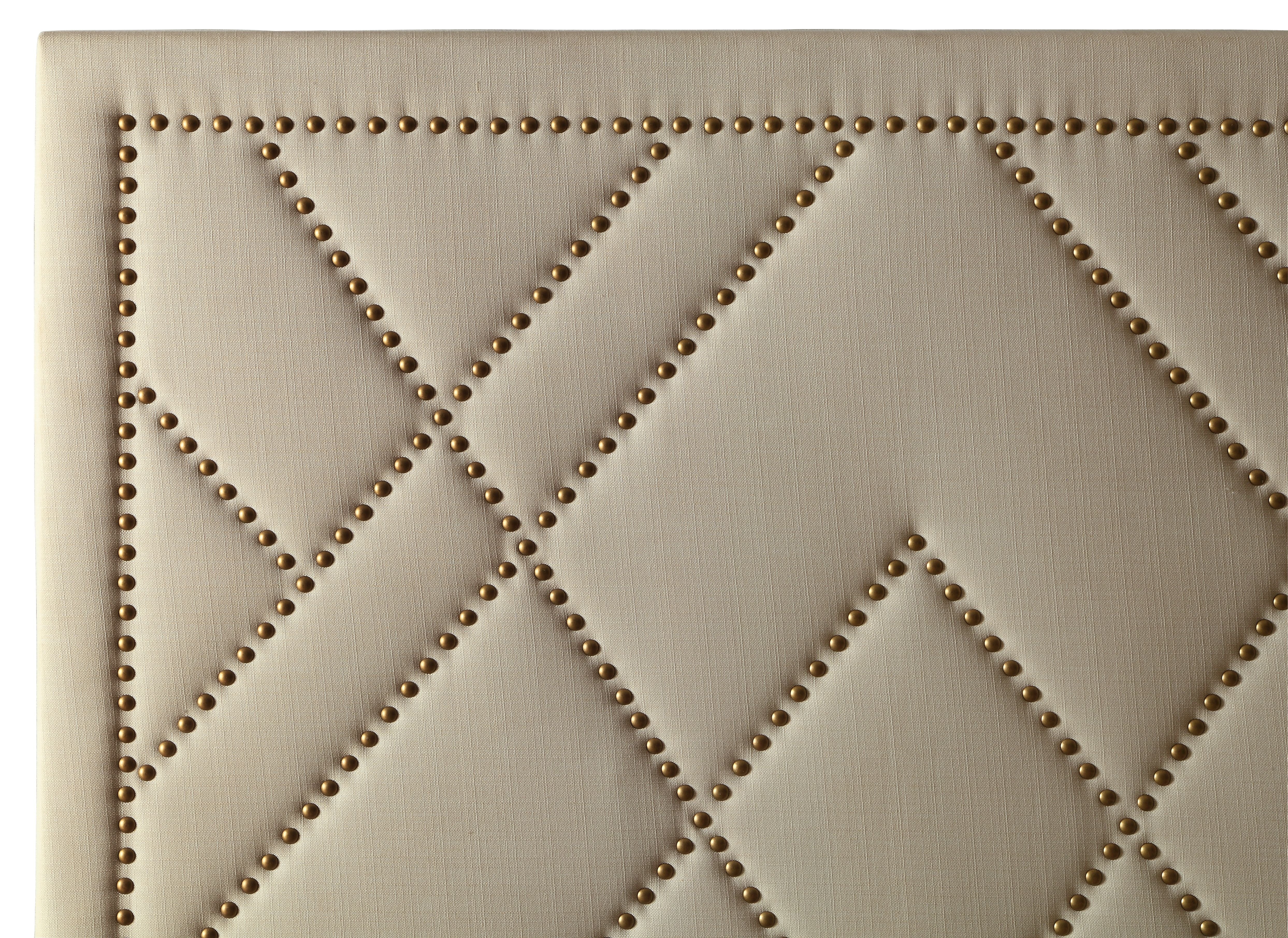 Vienne Nailhead Upholstered Full Platform Storage Bed in Powder - Image 4