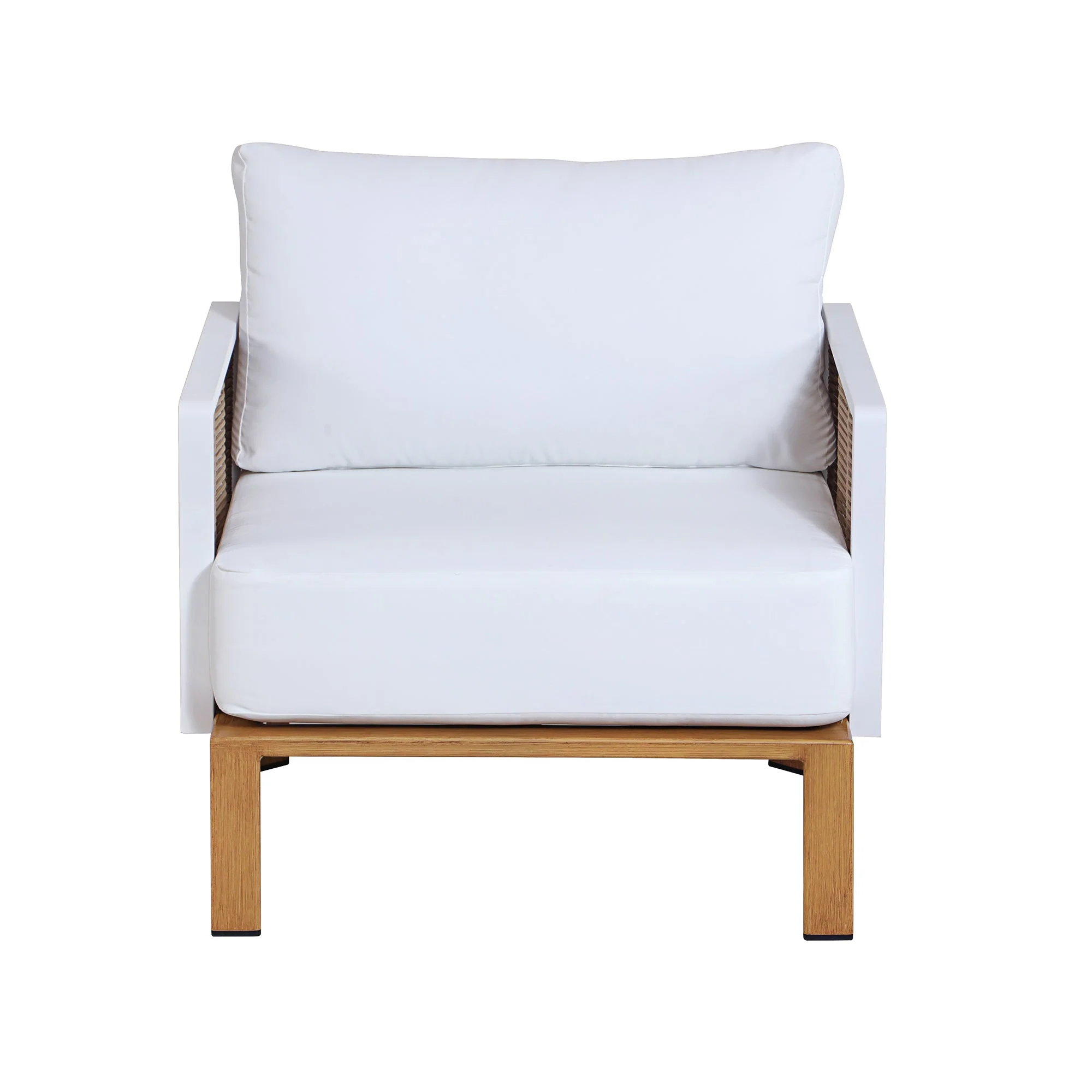 Vine 4-Piece Patio Conversation Set in Cream - Image 15