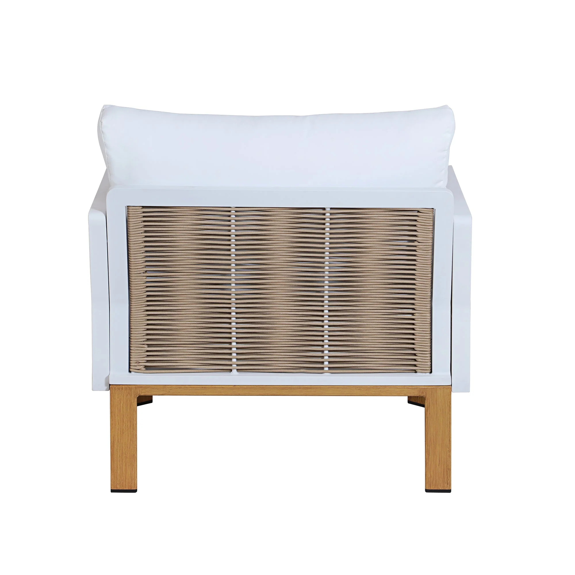 Vine 4-Piece Patio Conversation Set in Cream - Image 18