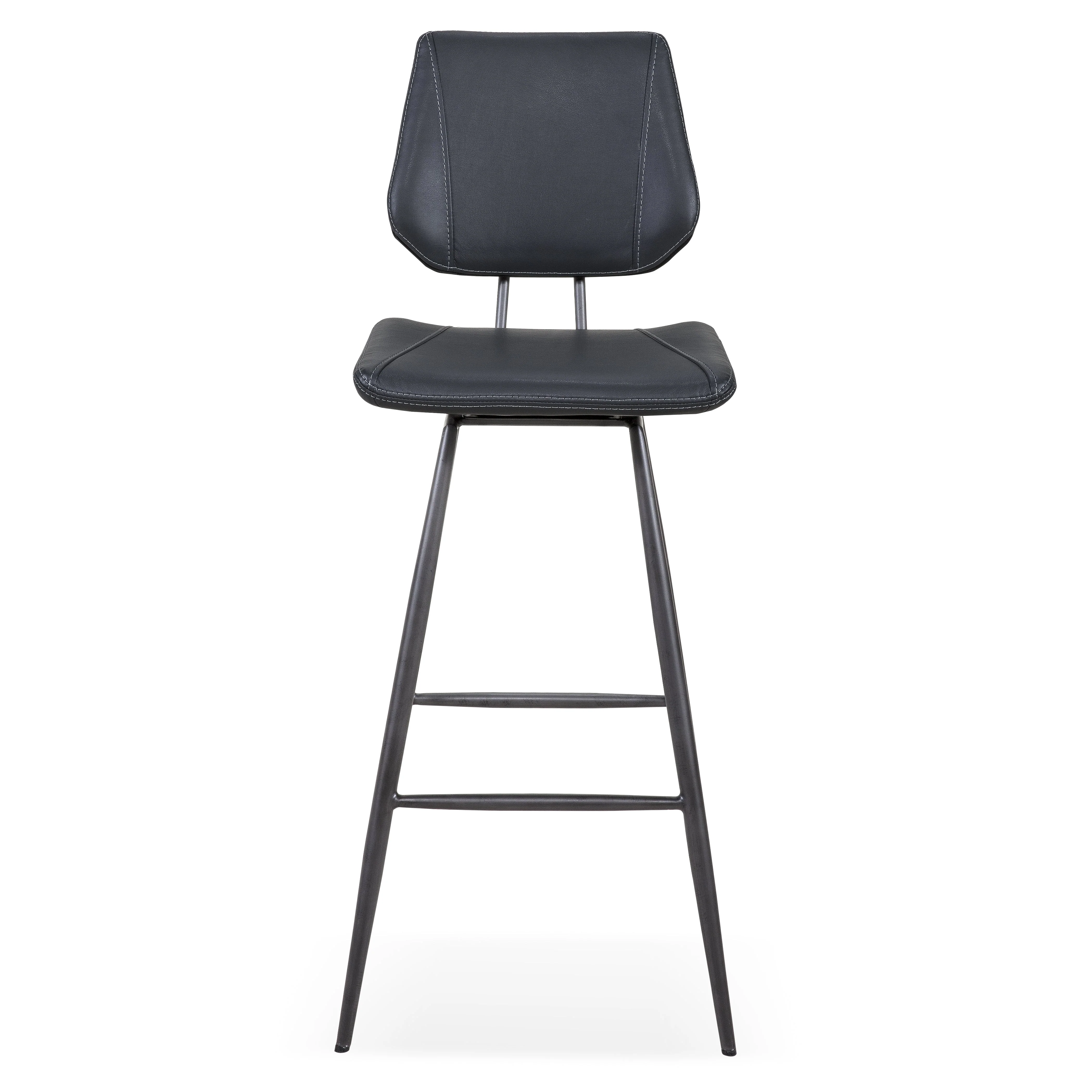 Vinson Modern Swivel Bar Stool in Cobalt (Set of 2) - Image 3