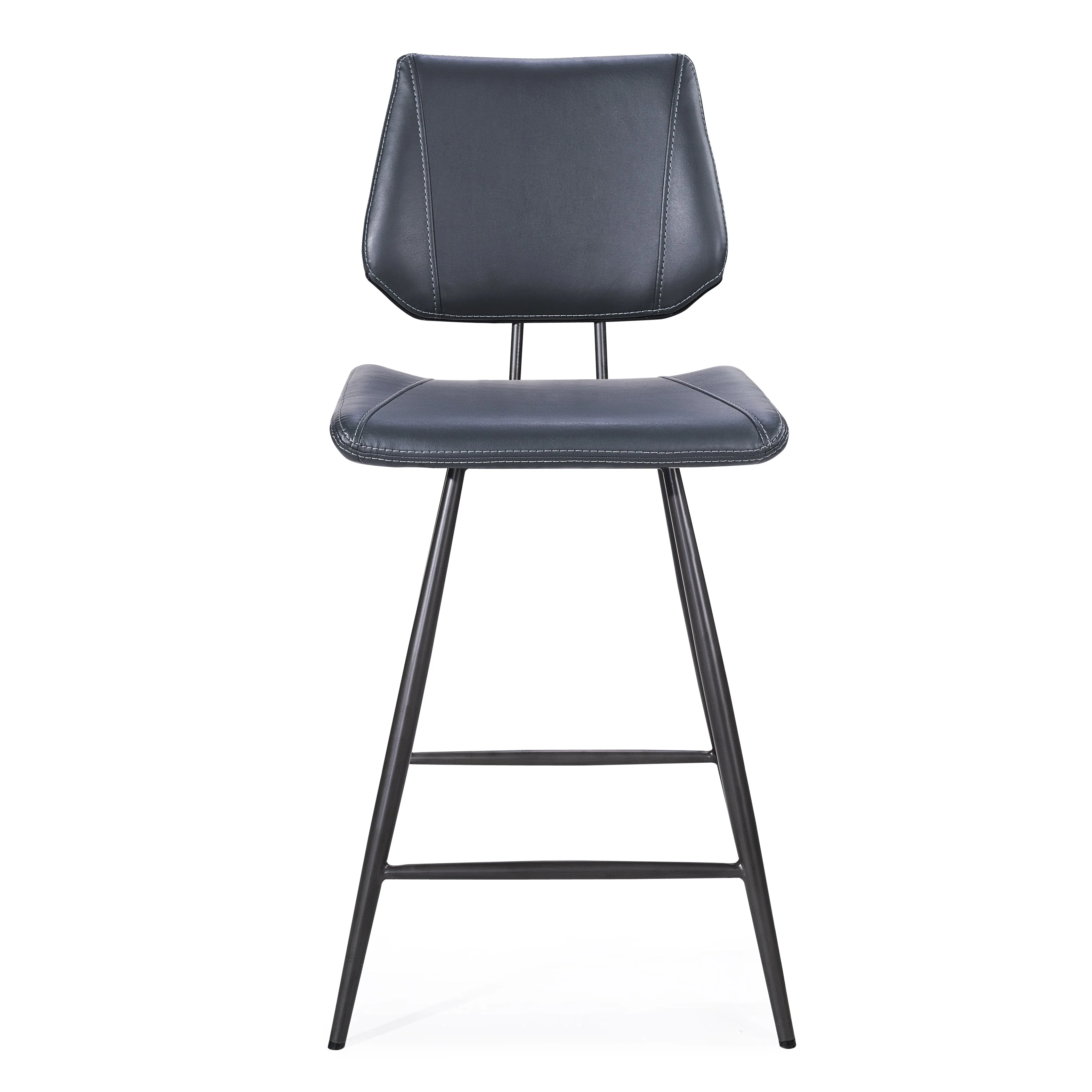 Vinson Modern Swivel Counter Stool in Cobalt (Set of 2) - Image 4
