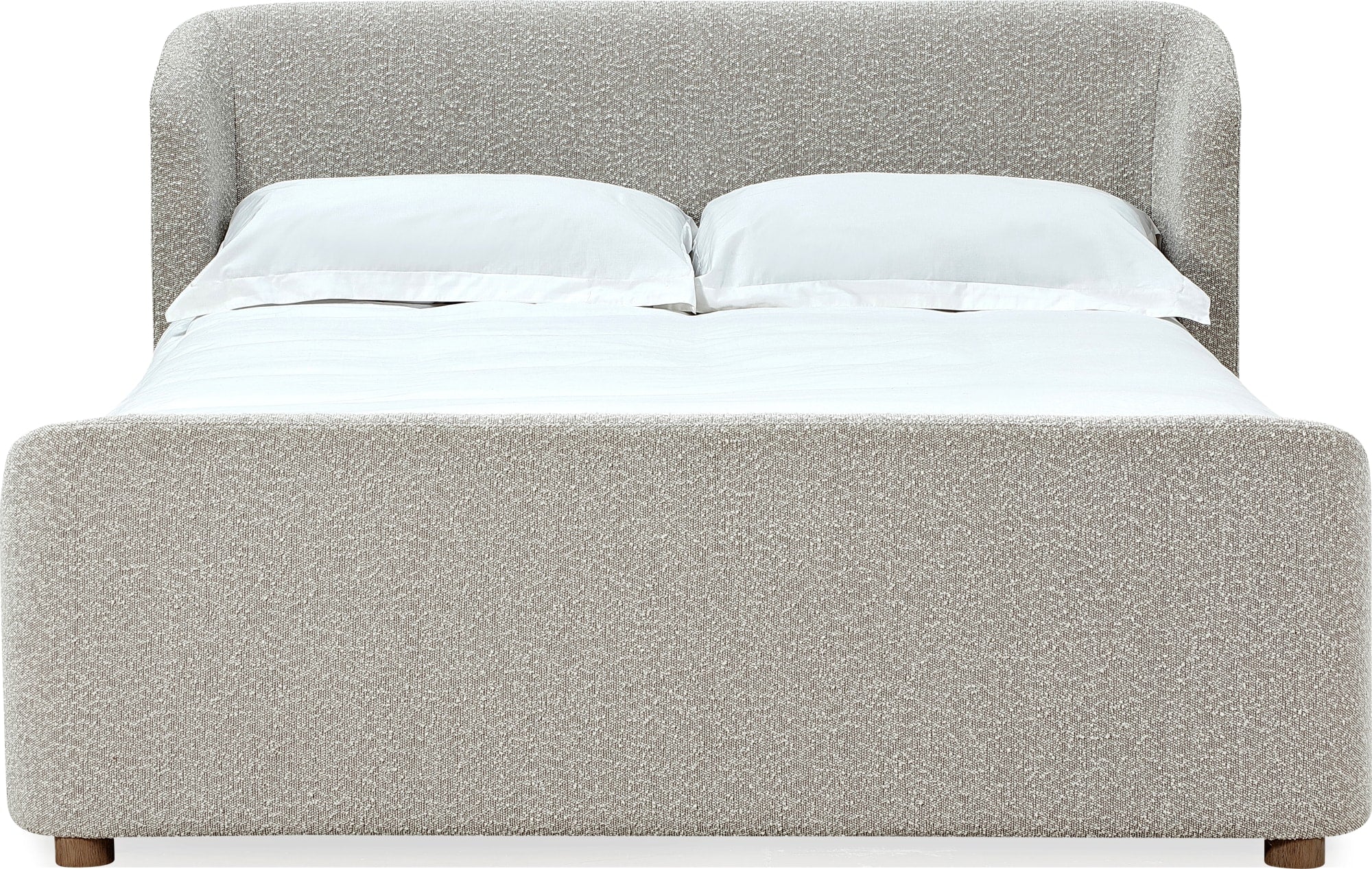 Virgil Kiki Cotton Ball Full Upholstered Platform Bed - Image 8