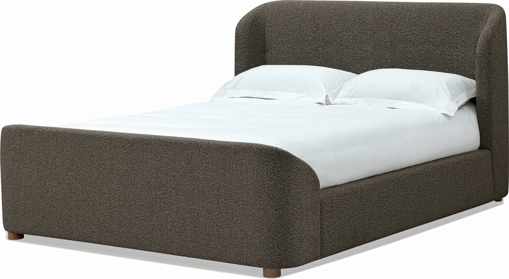 Virgil Kiki Pumpernickel Full Upholstered Platform Bed - Image 6