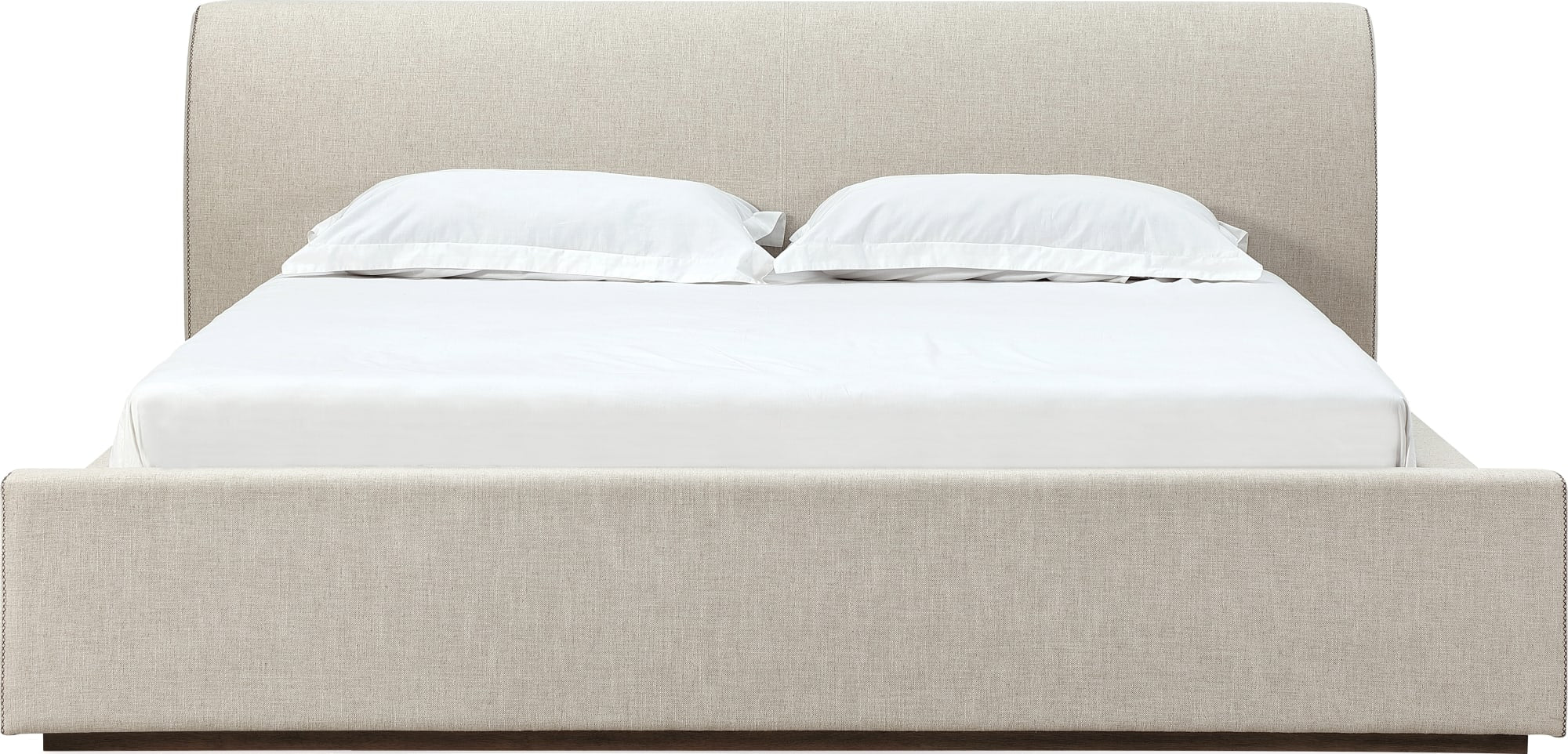 Virgil Louis Natural California King Upholstered Platform Bed - Image 9