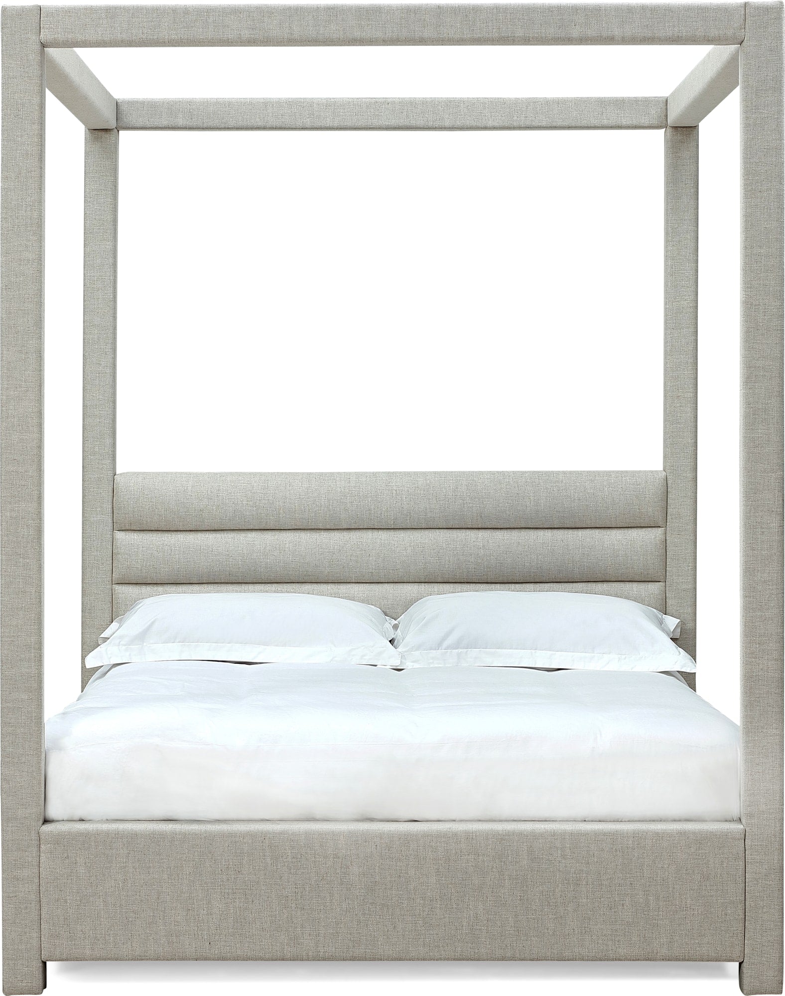 Virgil Rockford Turtle Dove King Upholstered Canopy Bed - Image 7