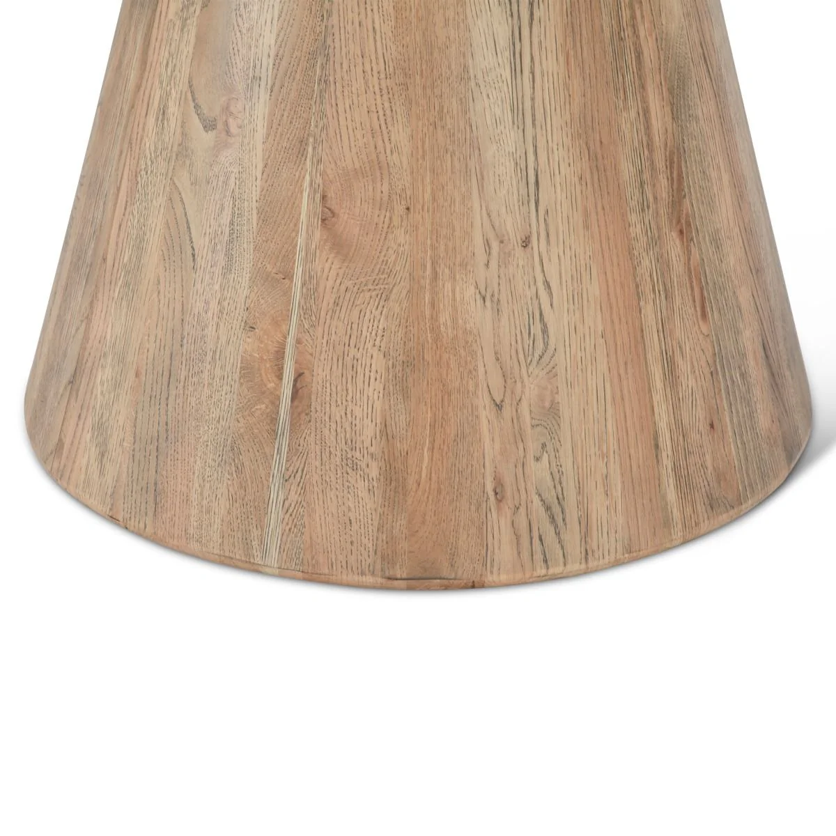 Vista 22" Side Table with White Travertine and Light Base - Image 2