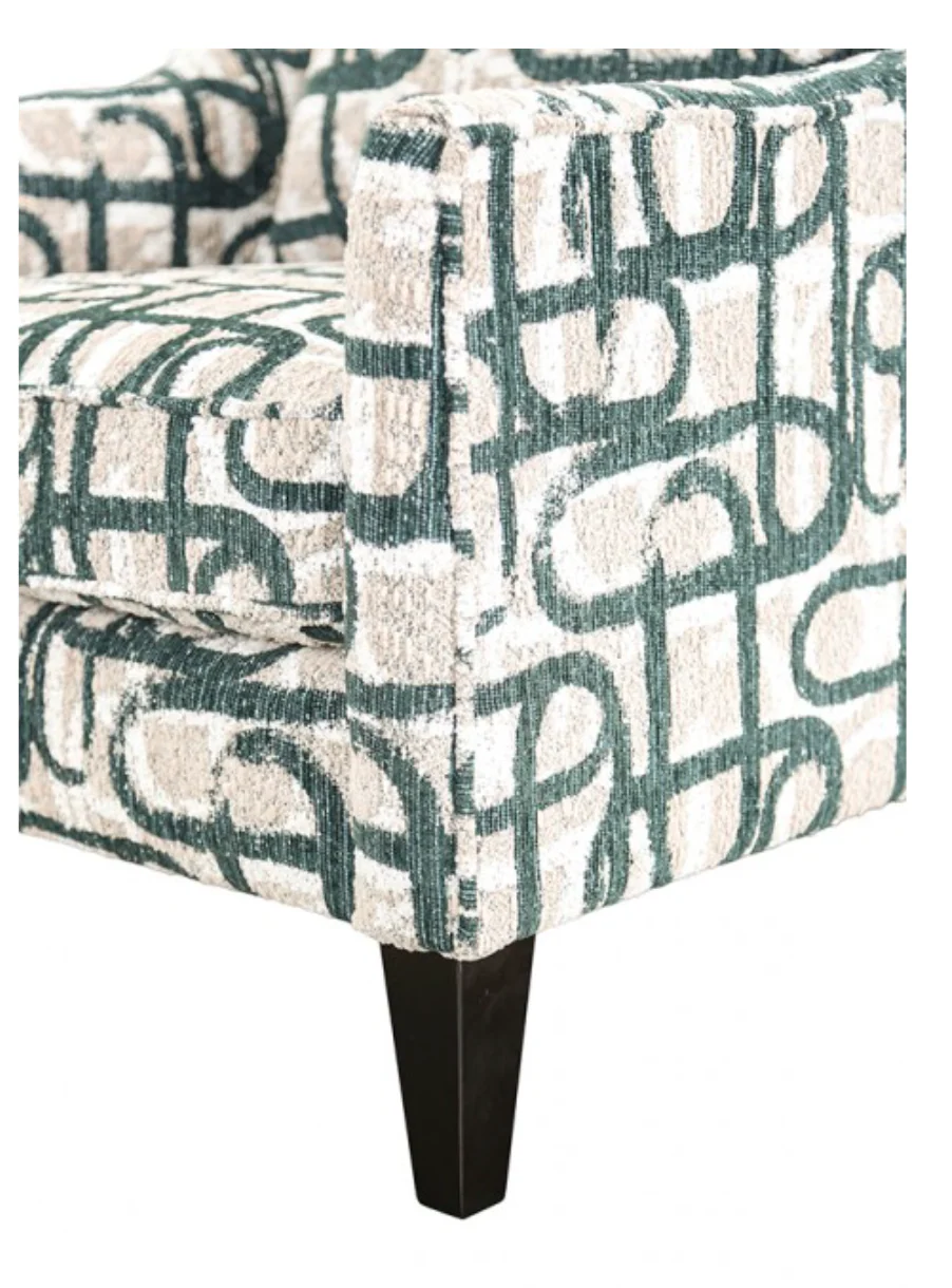 Viviani Light Brown/Taupe Accent Chair, Pattern - Image 2
