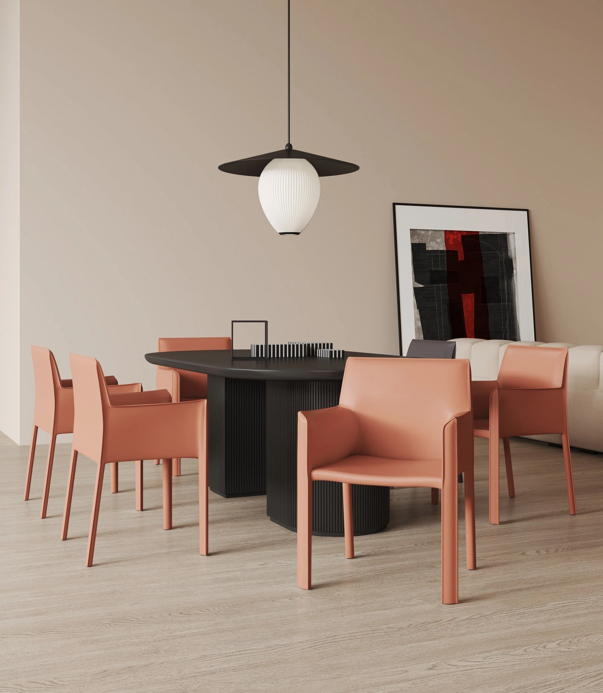 Vogue Arm Chair in Clay (set of 2) - Image 2