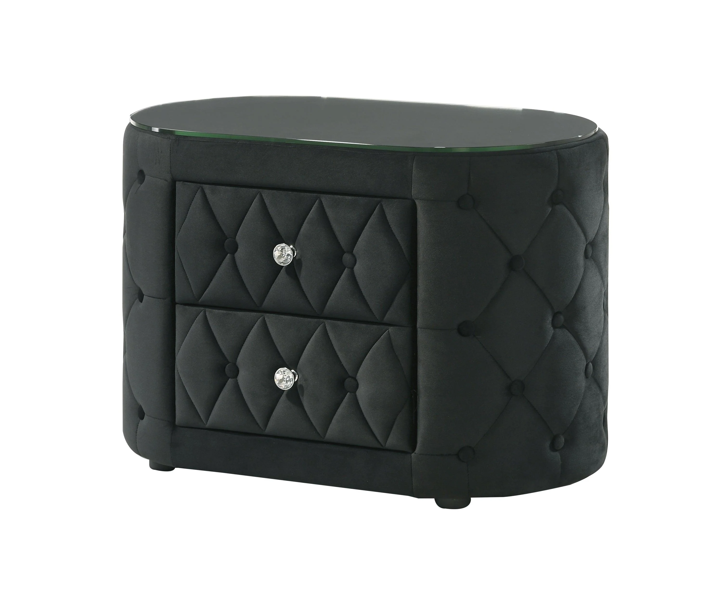 Voltare Black Nightstand - Image 2