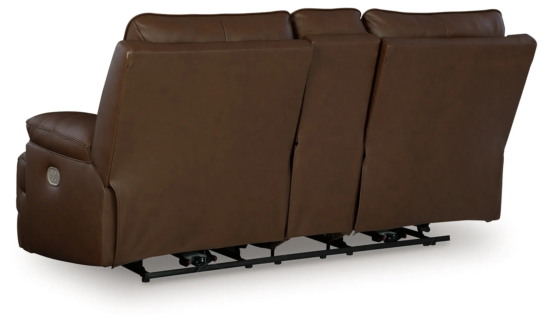VonRyan Tobacco Dual Power Reclining Loveseat - Image 3