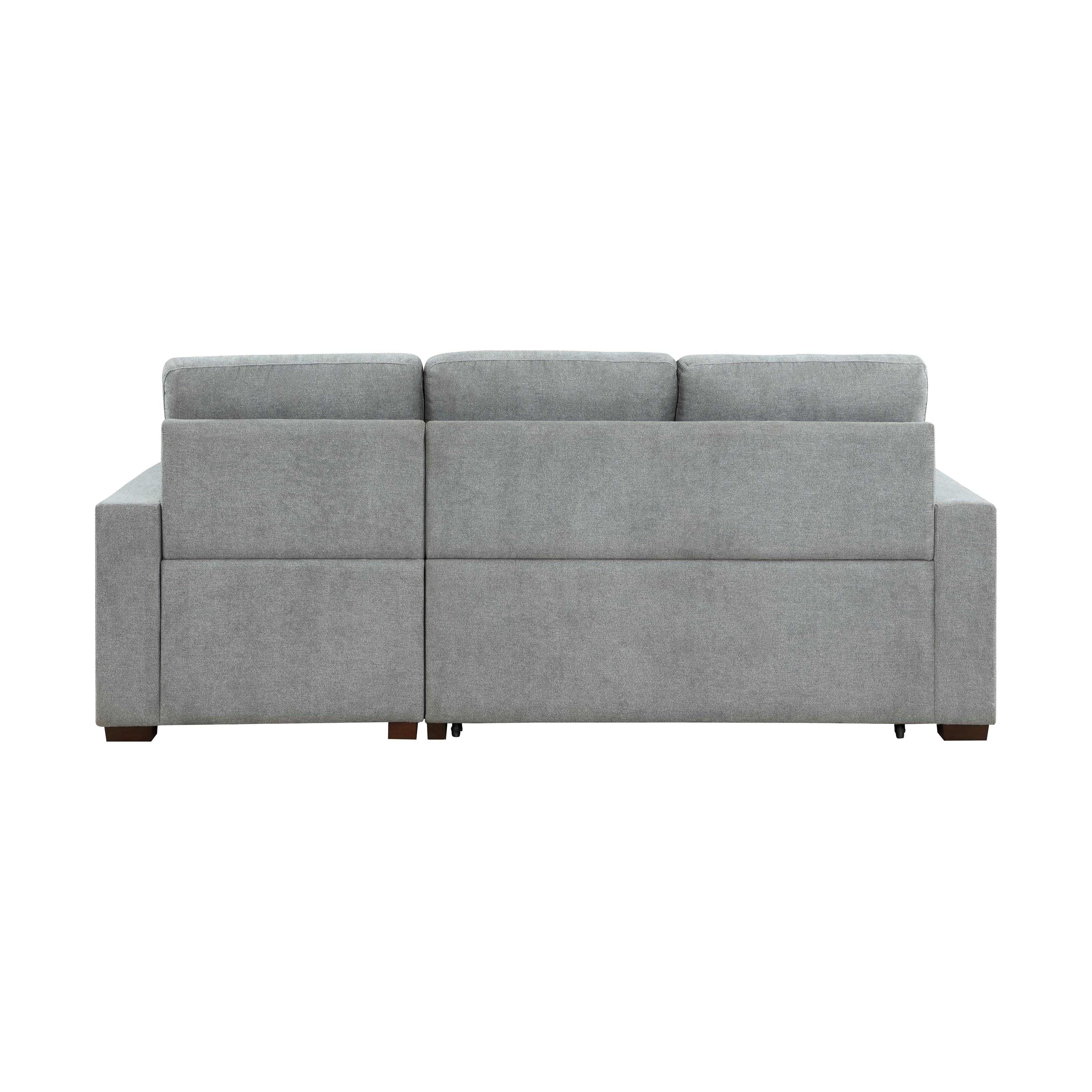Waitsfield Gray 2-Piece Sectional with Right Chaise, Pull-out Bed and Hidden Storage - Image 6