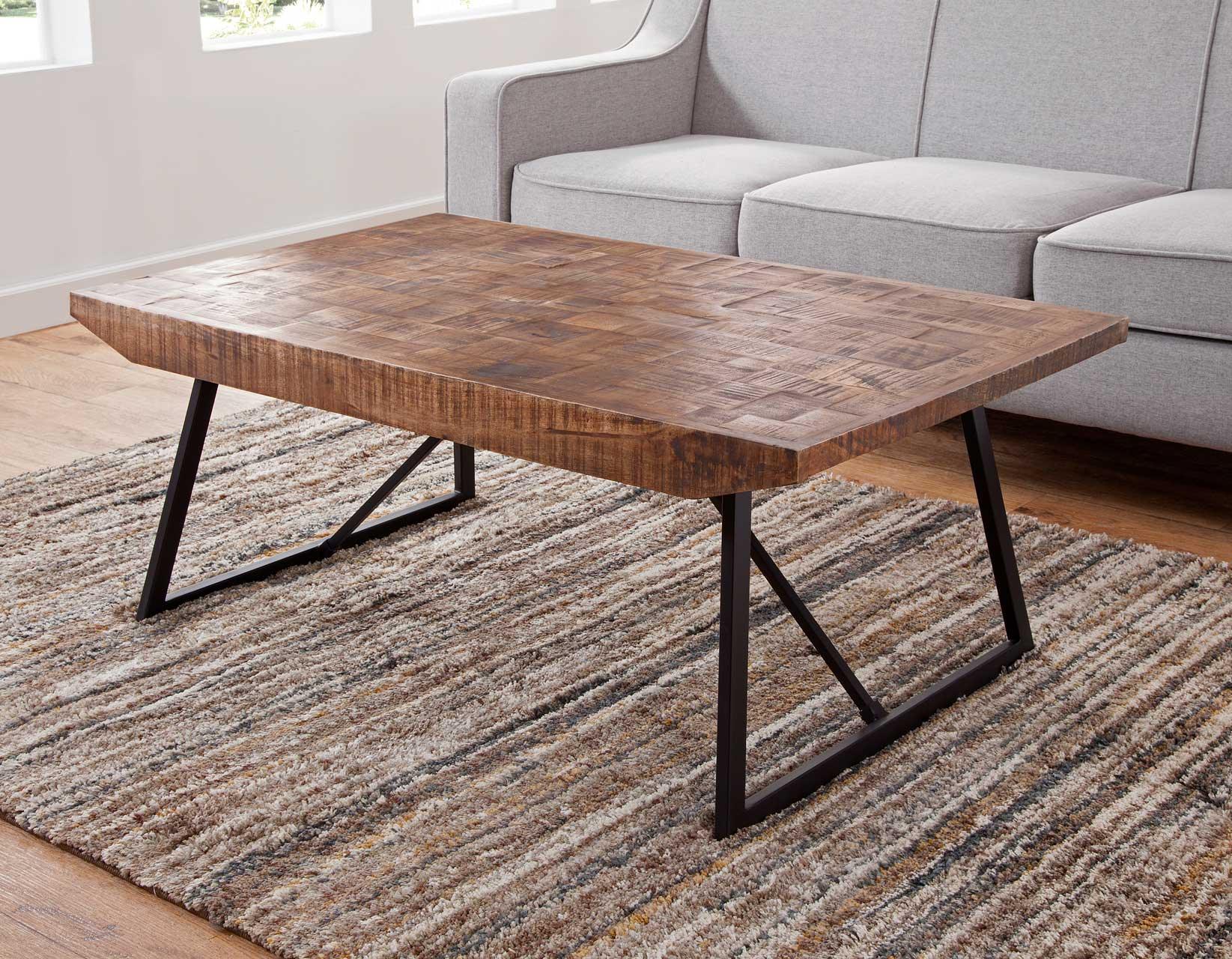Walden Parquet 3-Piece Occasional Set (Cocktail & 2 End Tables) - Image 2