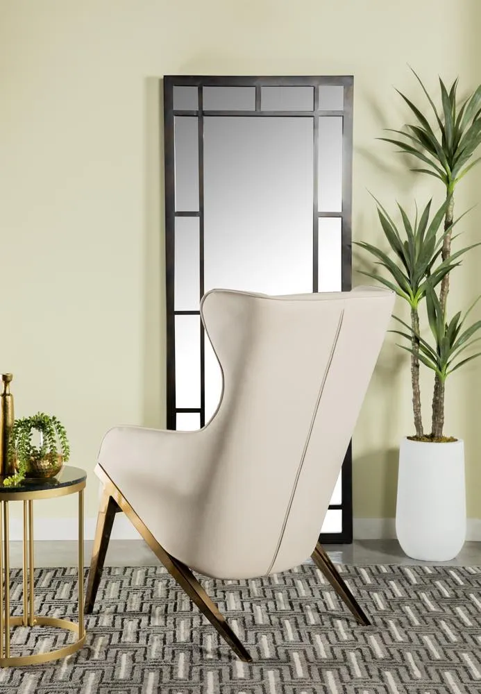 Walker Cream/Bronze Upholstered Accent Chair - Image 3
