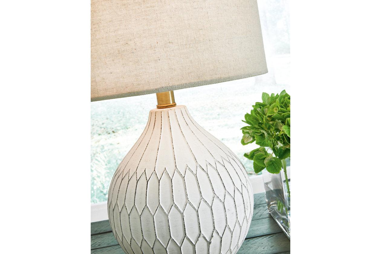 Wardmont White Table Lamp - Image 2