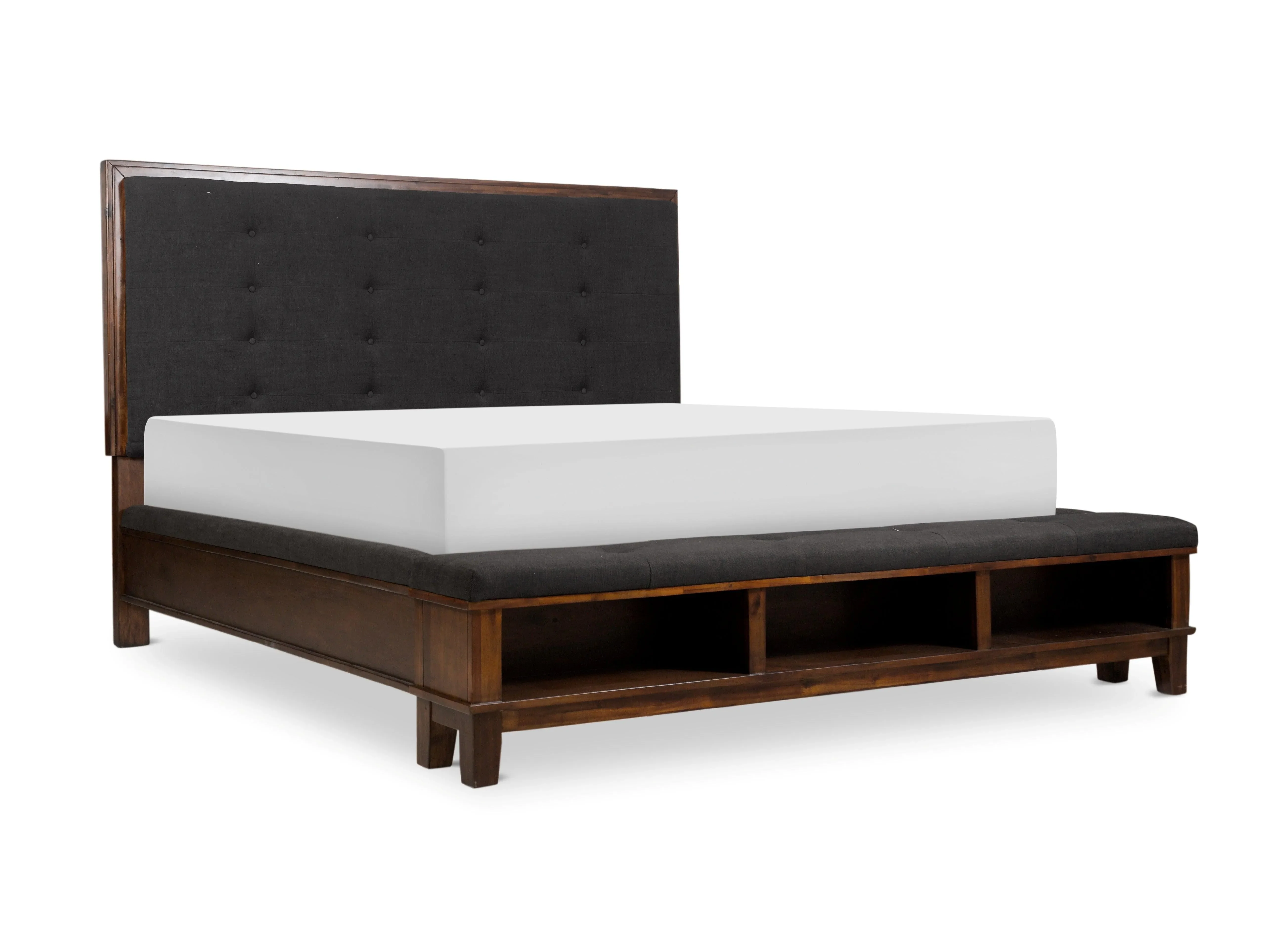 Watson Brown Upholstered Storage Panel Bedroom Set - Image 2