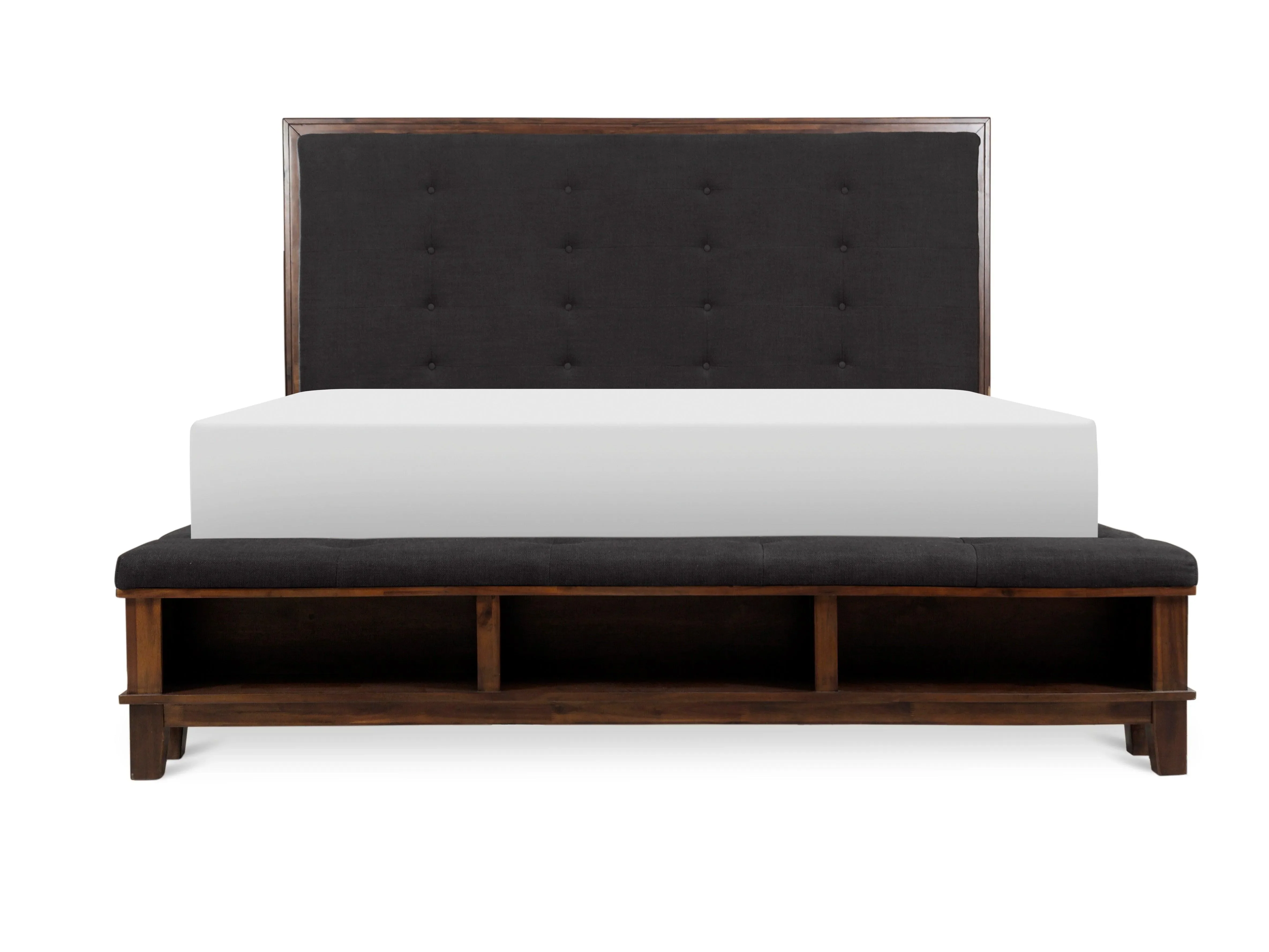 Watson Brown Upholstered Storage Panel Bedroom Set - Image 3