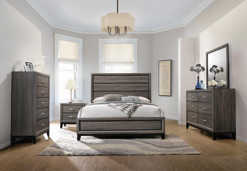 Watson Gray Oak/Black Eastern King Bed - Image 4