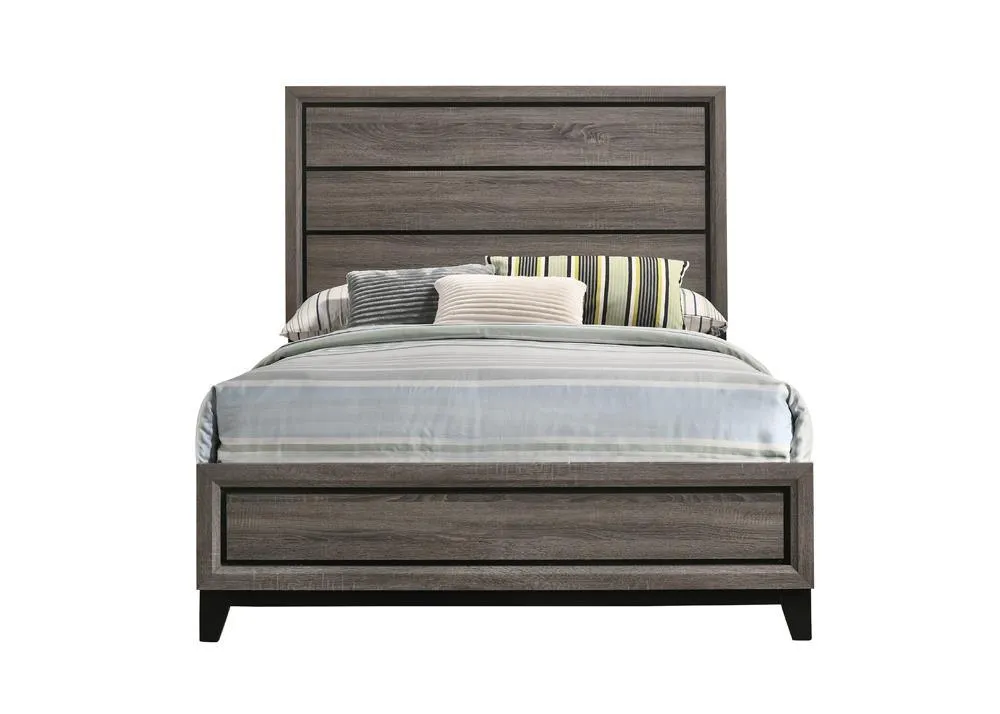 Watson Gray Oak Full Panel Bed - Image 3