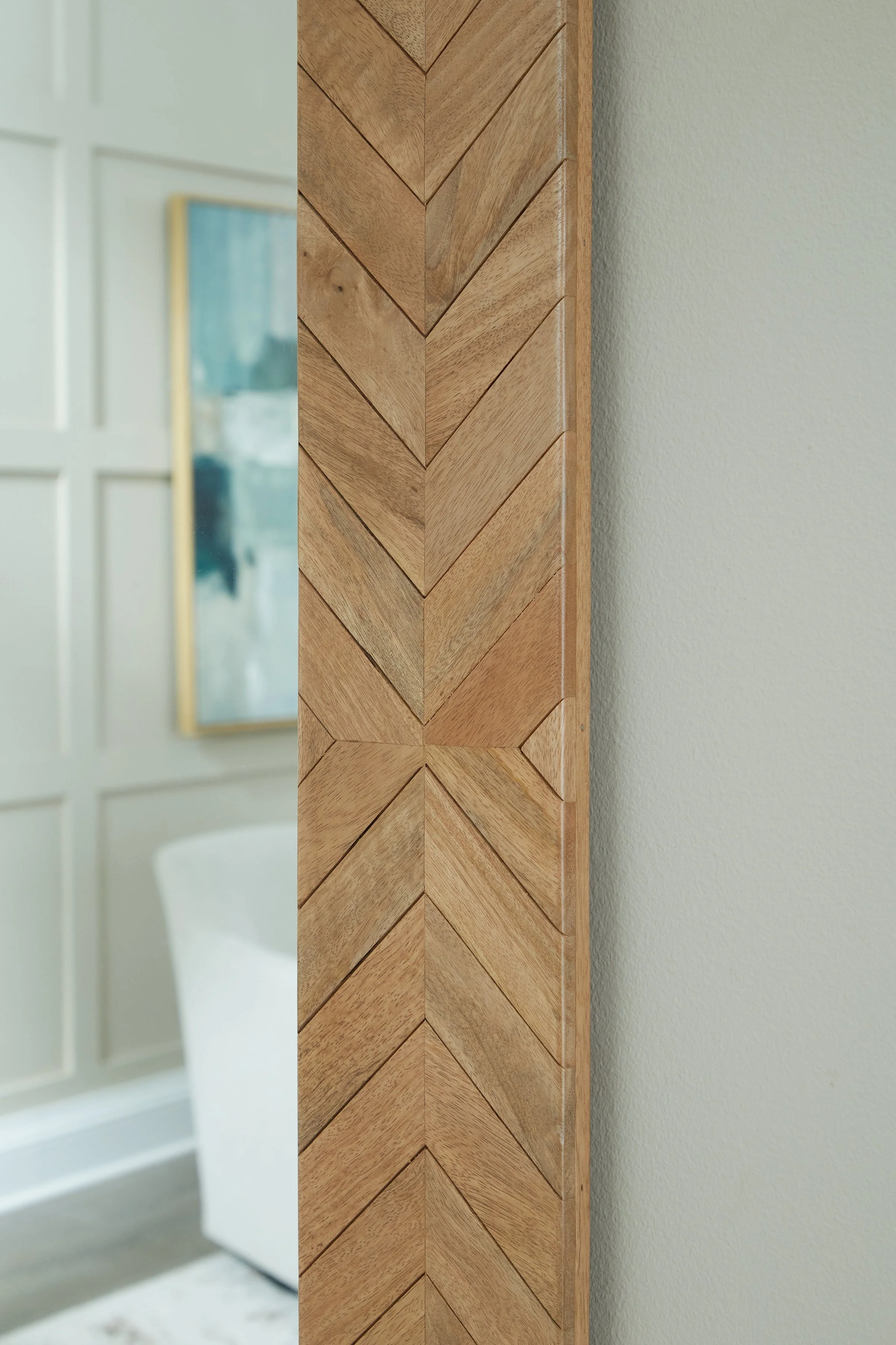 Waylane Brown Floor Mirror - Image 5