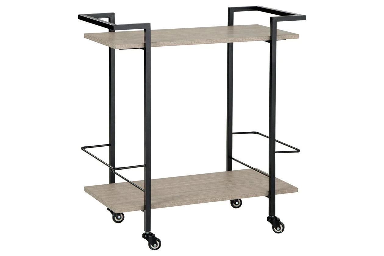 Waylowe Brown/Black Bar Cart - Image 2