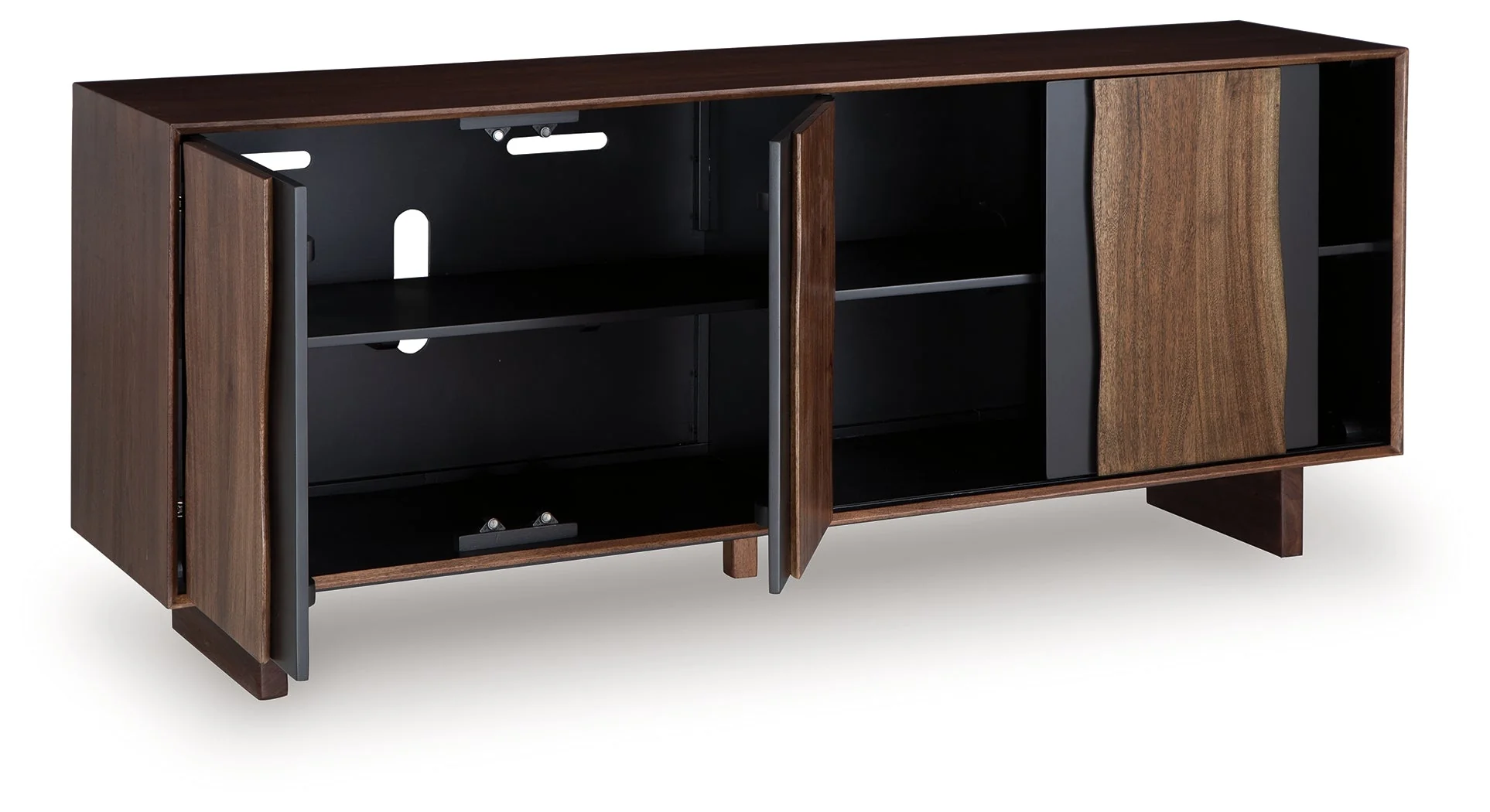 Welby Brown/Charcoal Accent Cabinet - Image 3