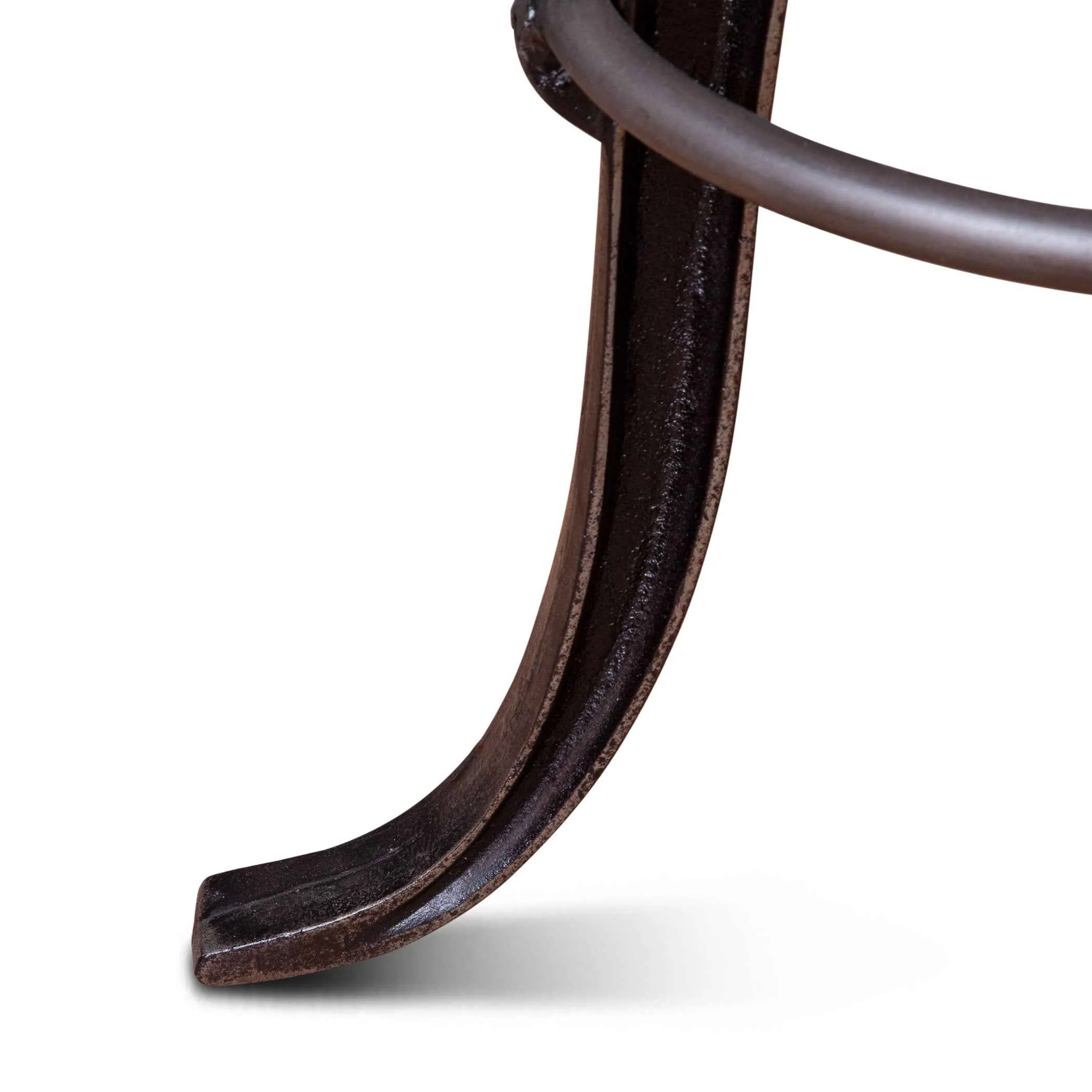 Wellington 13" Adjustable Stool in Brown Top Grain Leather - Image 3