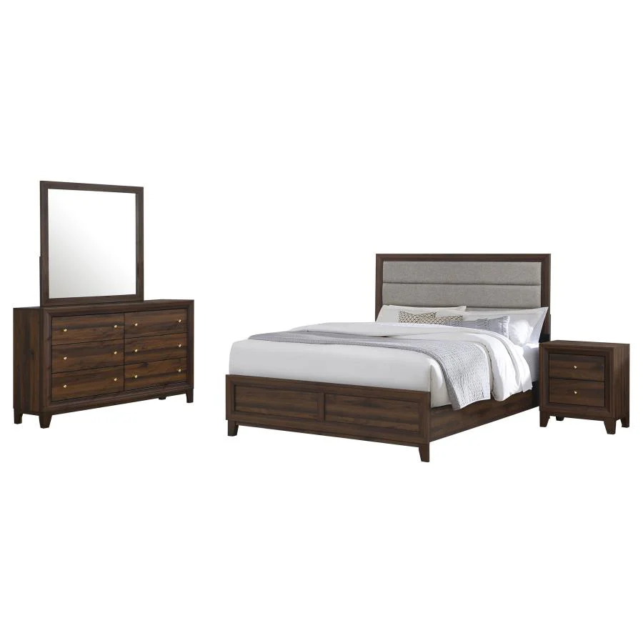 Welsley Walnut 4-piece Queen Bedroom Set - Image 2