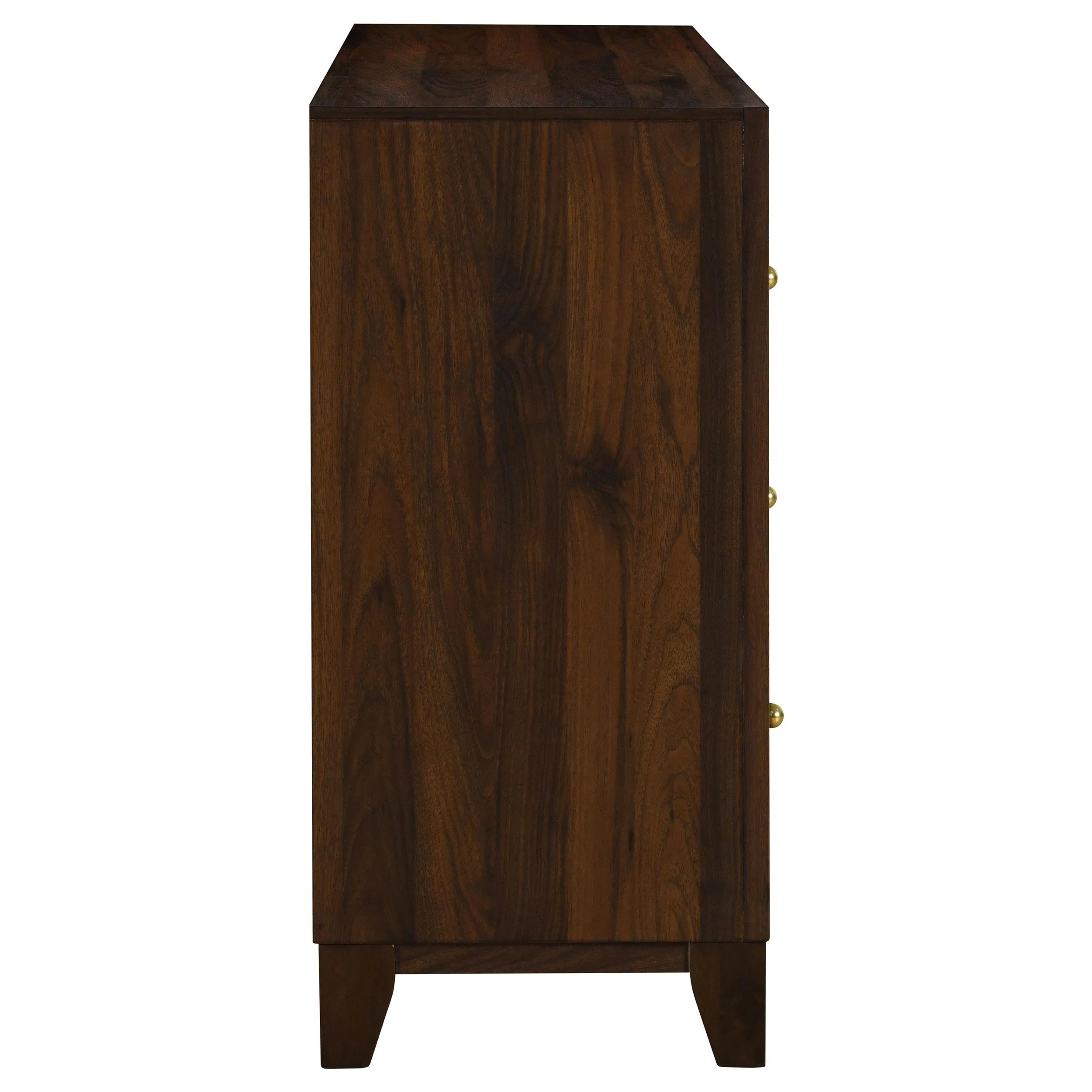 Welsley Walnut 6-Drawer Dresser Cabinet - Image 9