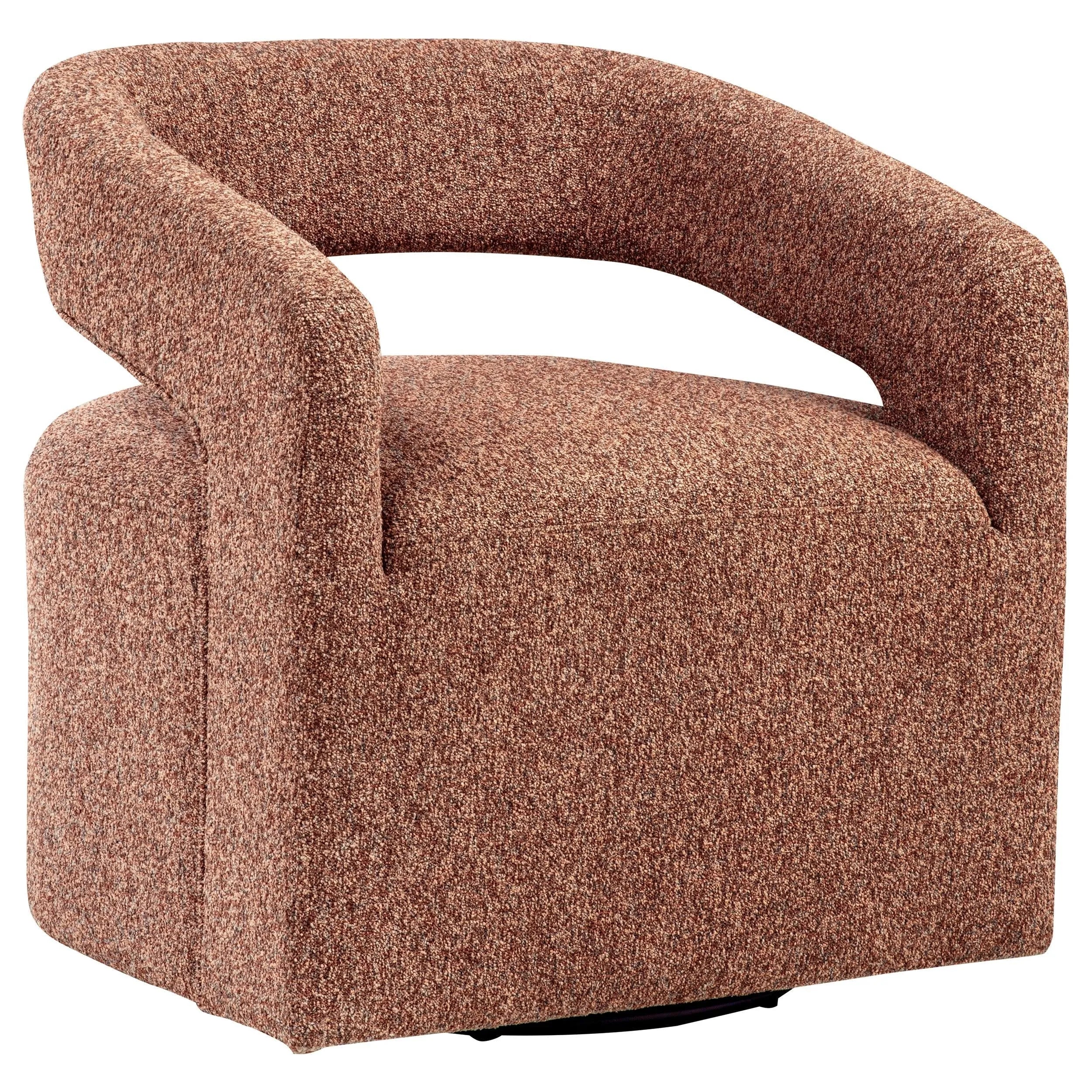 Westhill Berry Boucle Upholstered Swivel Accent Chair - Image 2