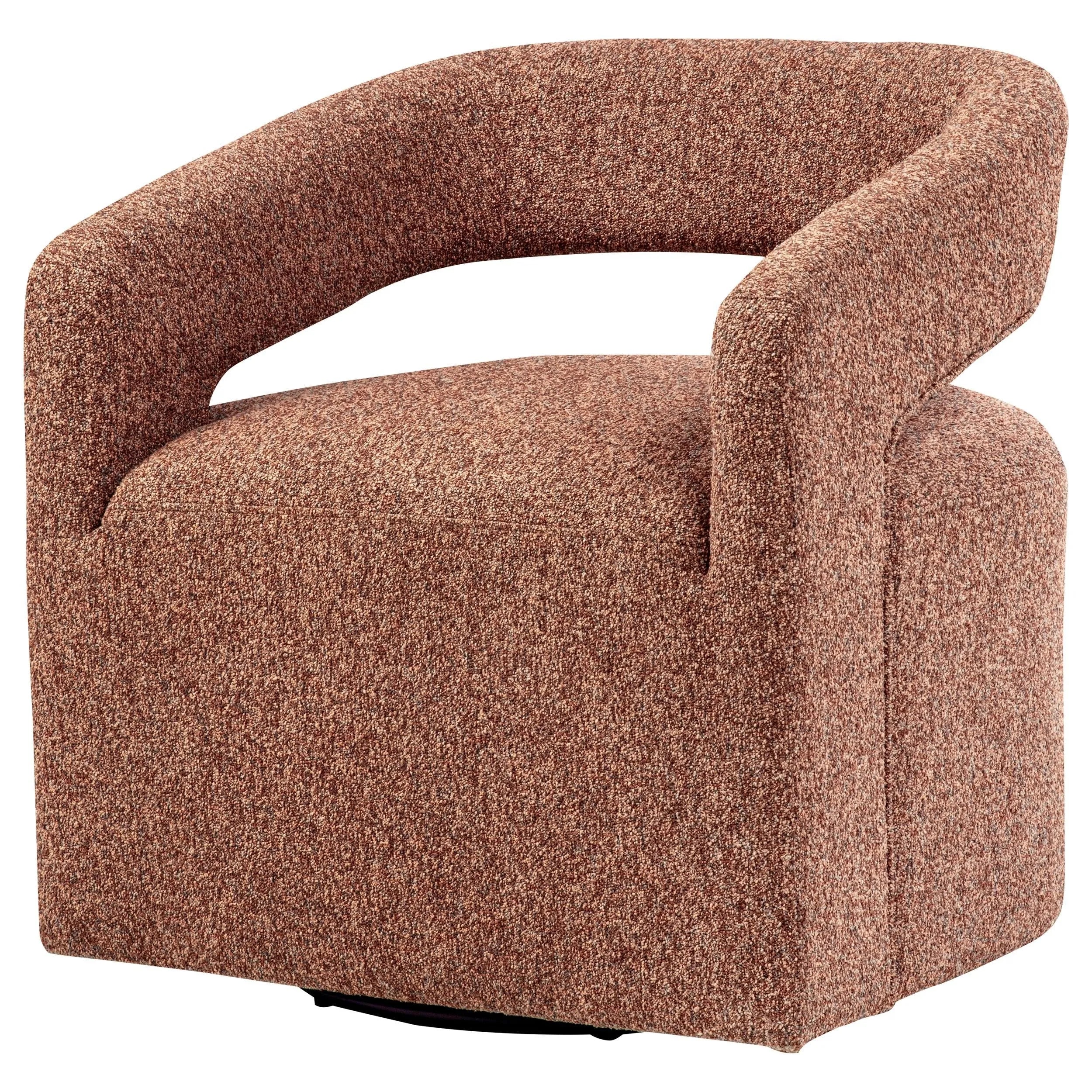 Westhill Berry Boucle Upholstered Swivel Accent Chair - Image 4