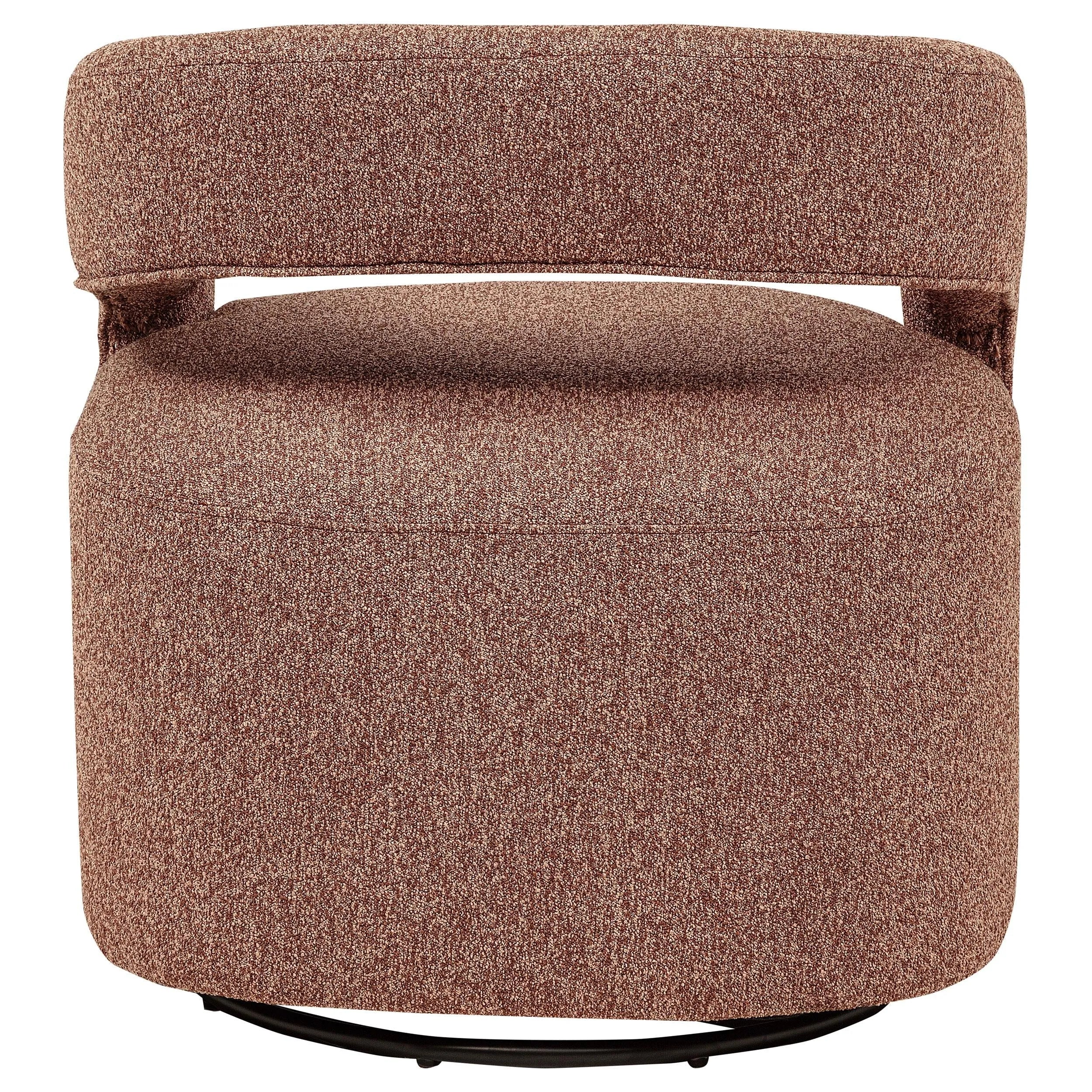 Westhill Berry Boucle Upholstered Swivel Accent Chair - Image 7