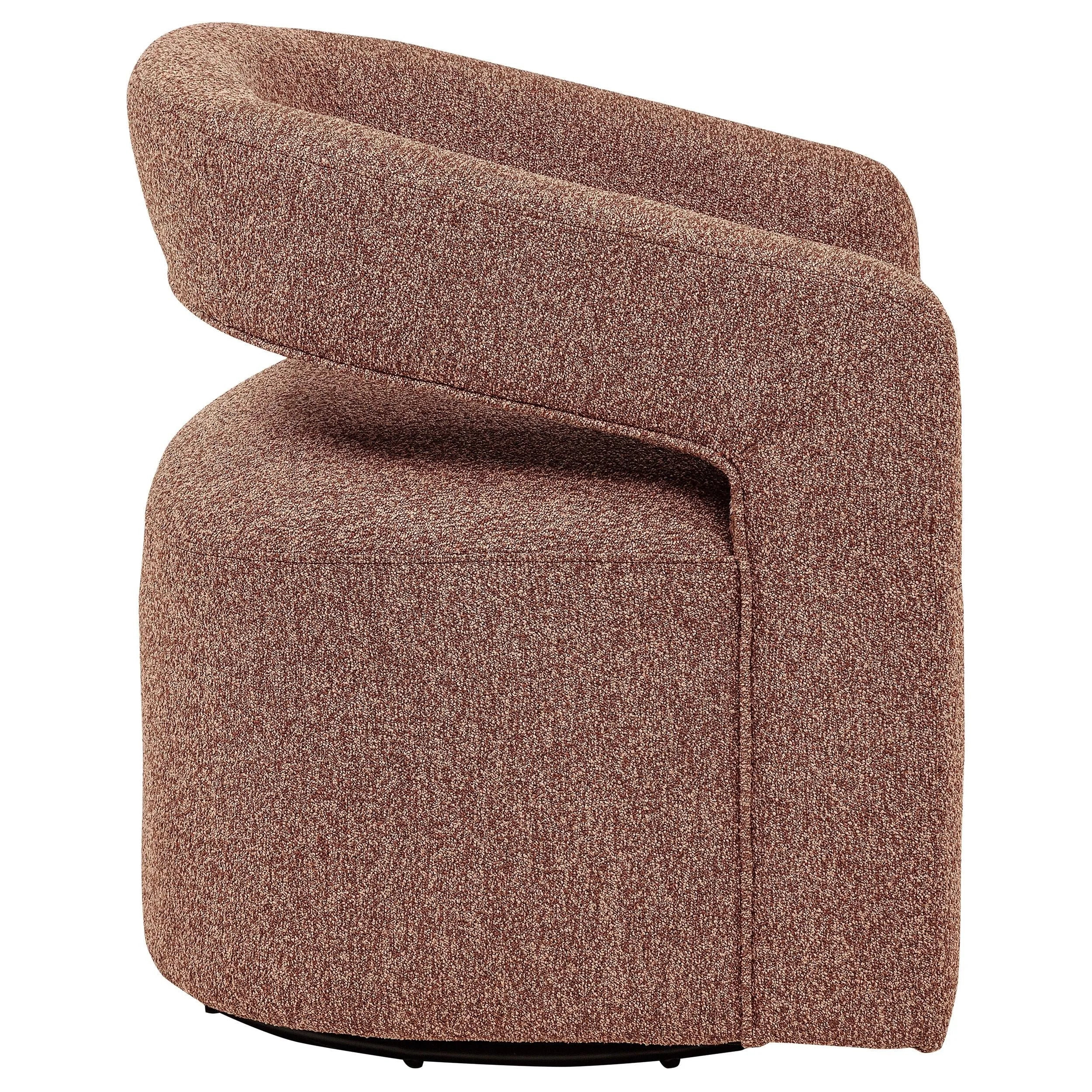 Westhill Berry Boucle Upholstered Swivel Accent Chair - Image 9