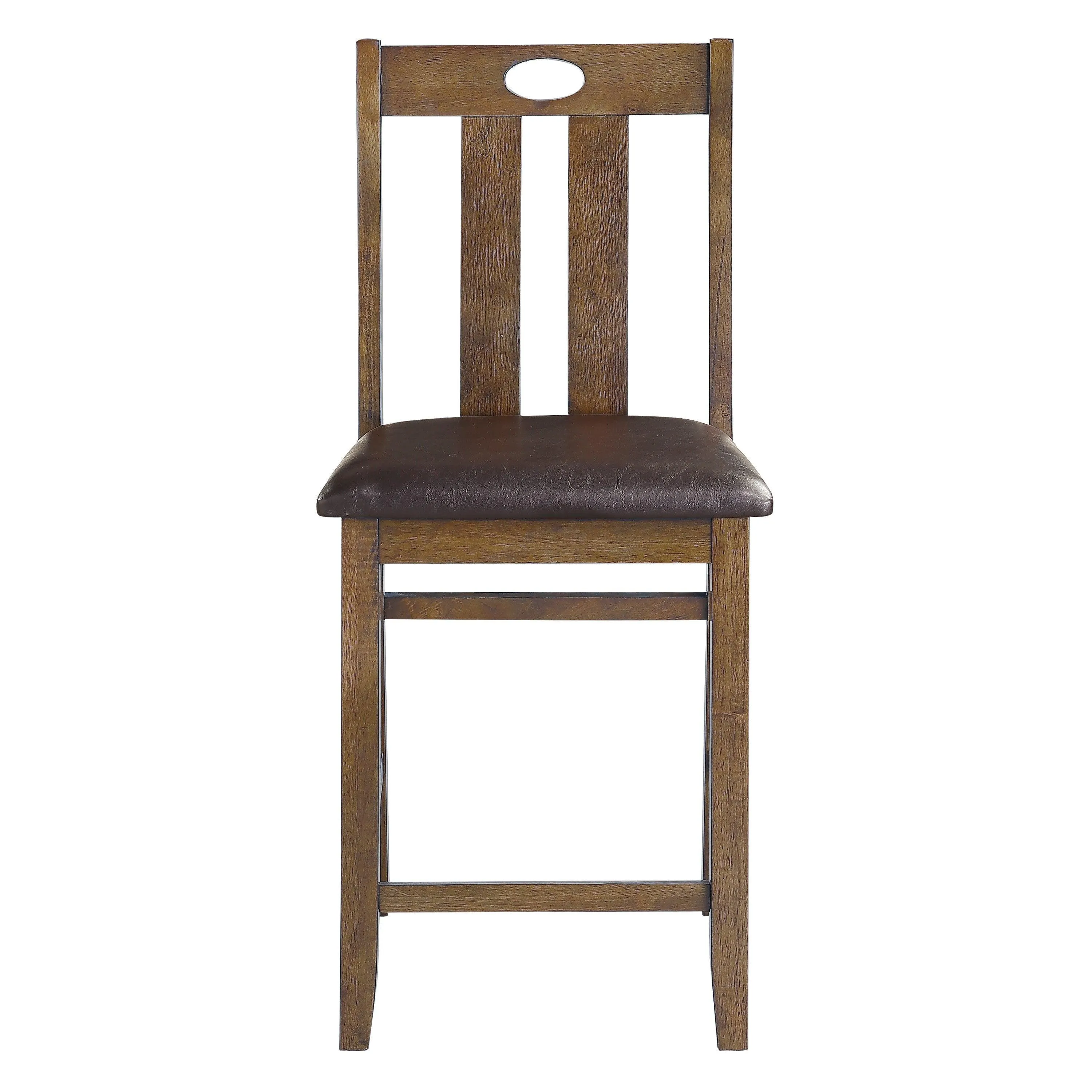 Weston Medium Brown 5-Piece Counter Height Set - Image 4