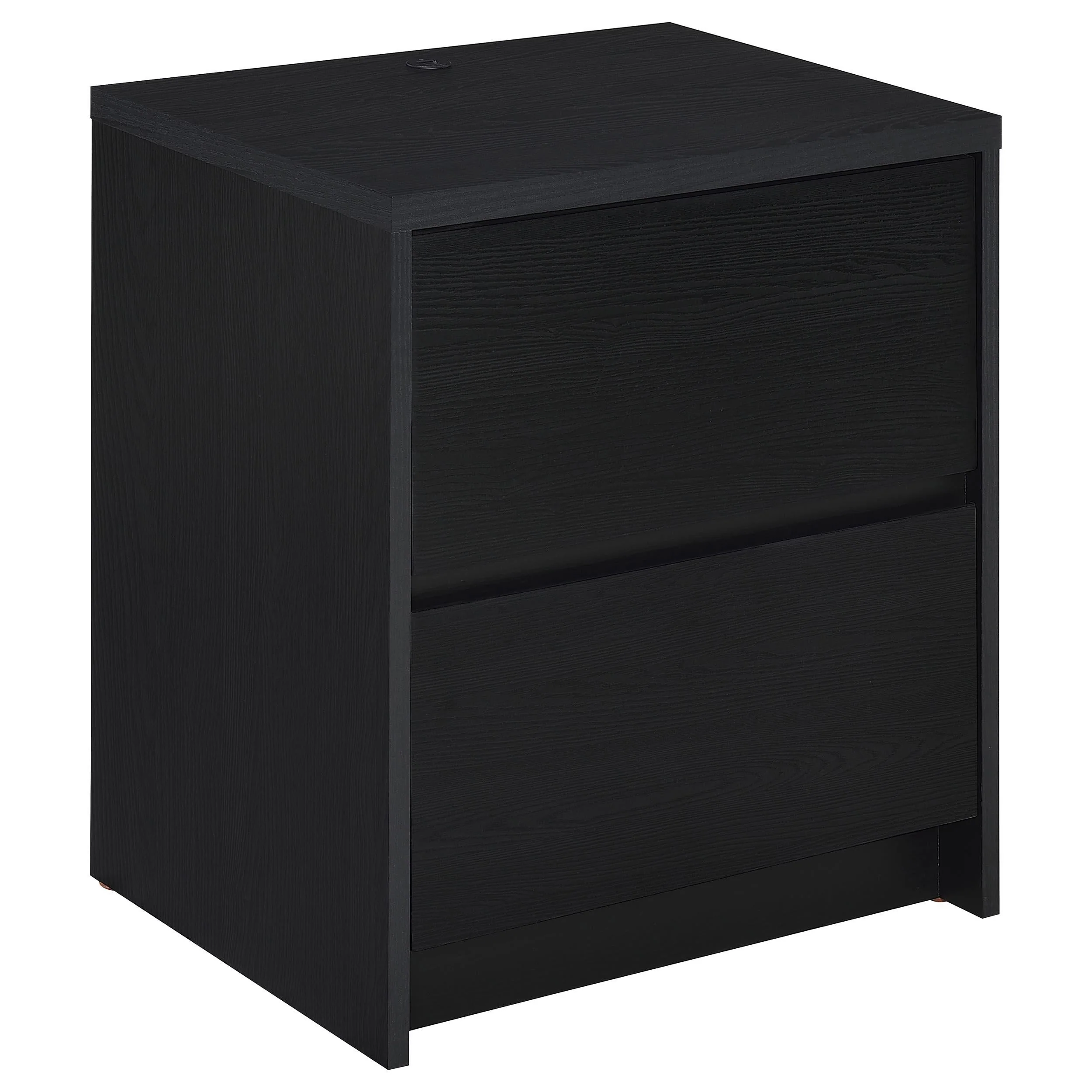Westpark Black Nightstand with LED Lights and USB Ports - Image 3