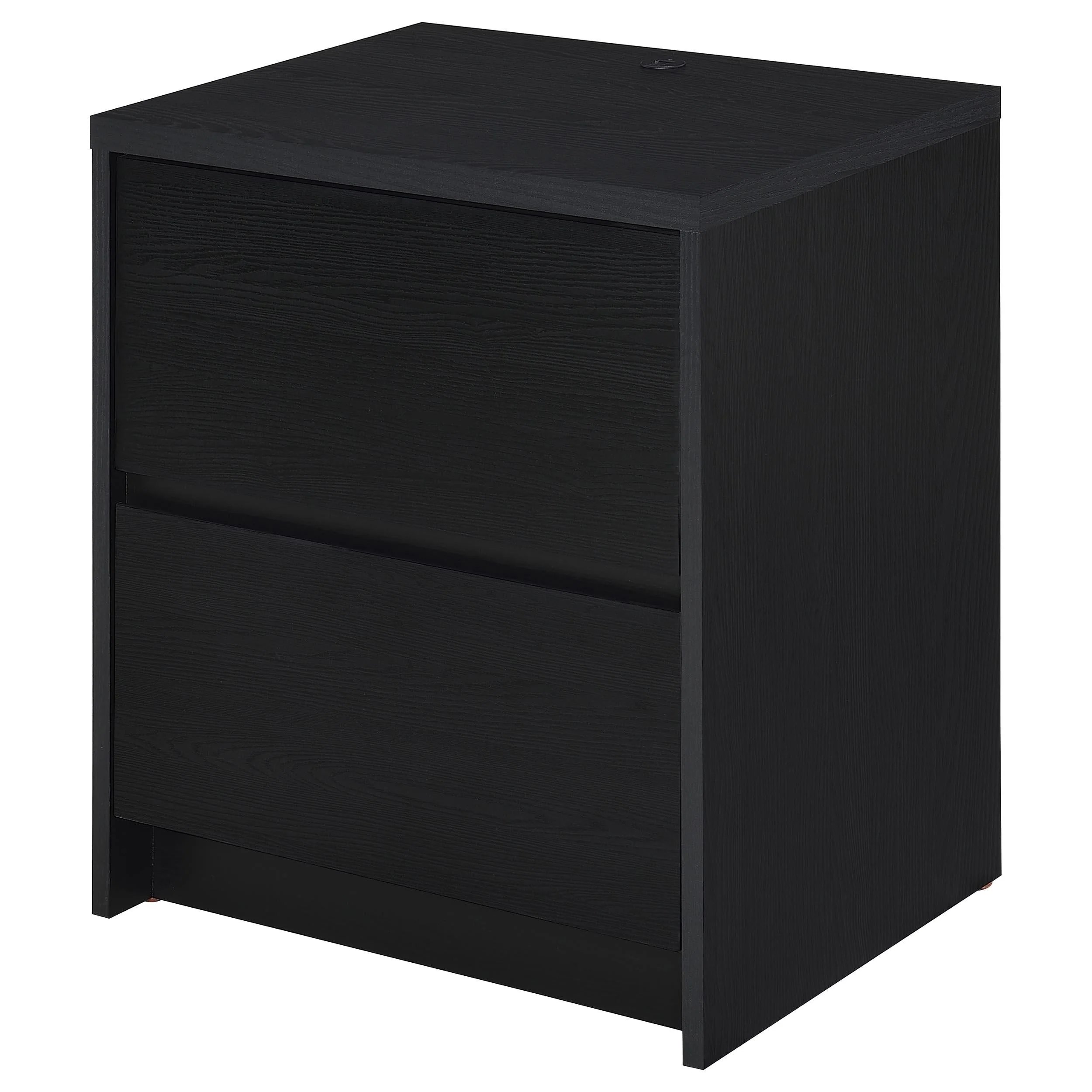 Westpark Black Nightstand with LED Lights and USB Ports - Image 5