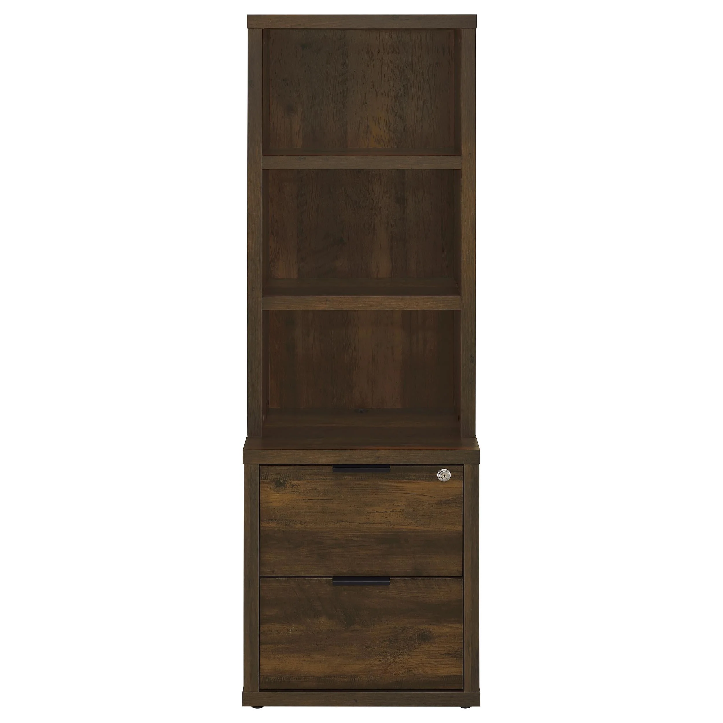 Westpark Dark Pine 3-Piece Wall Unit Bookcase Set with USB - Image 4