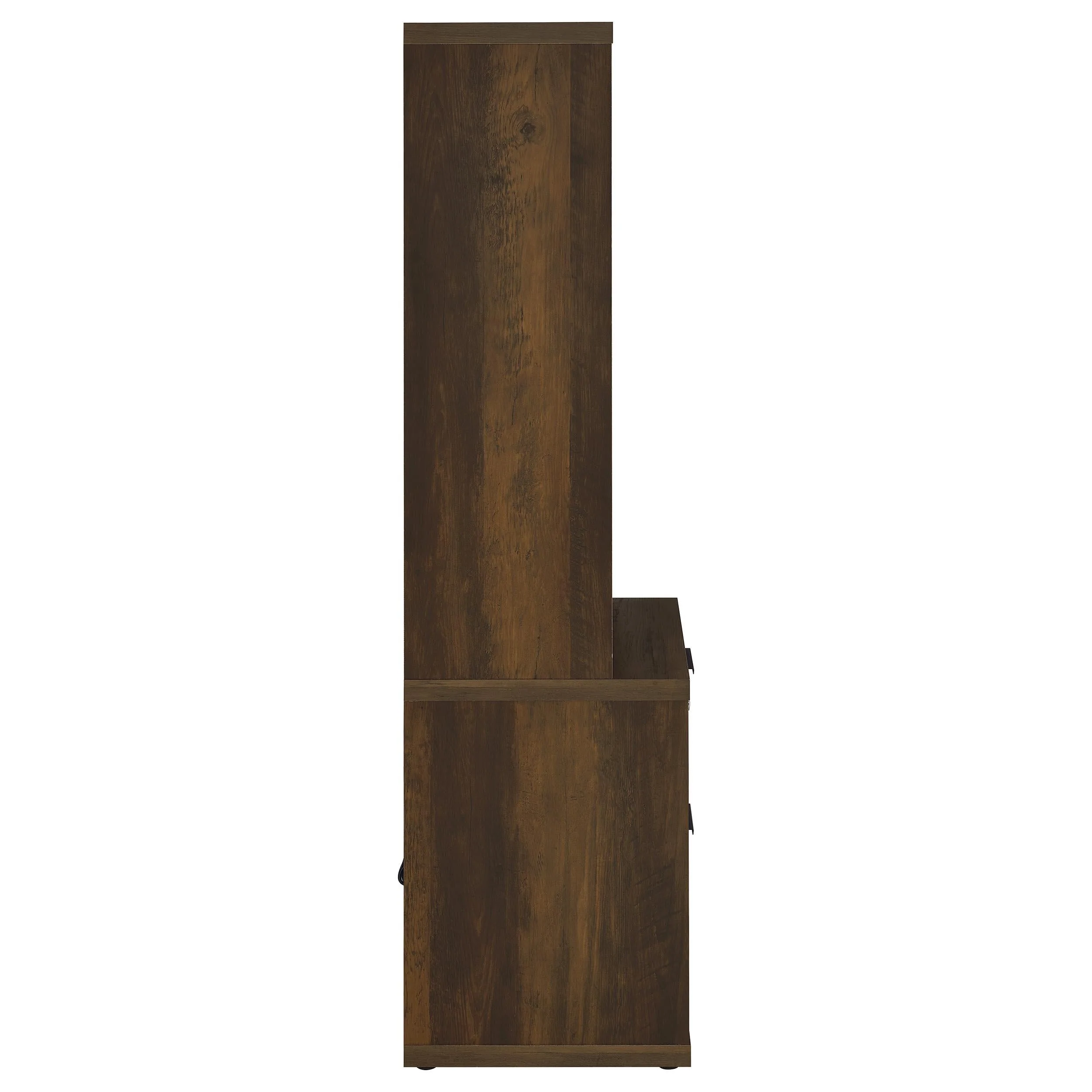 Westpark Dark Pine 3-Shelf Bookcase with Lockable Drawer and USB Ports - Image 9