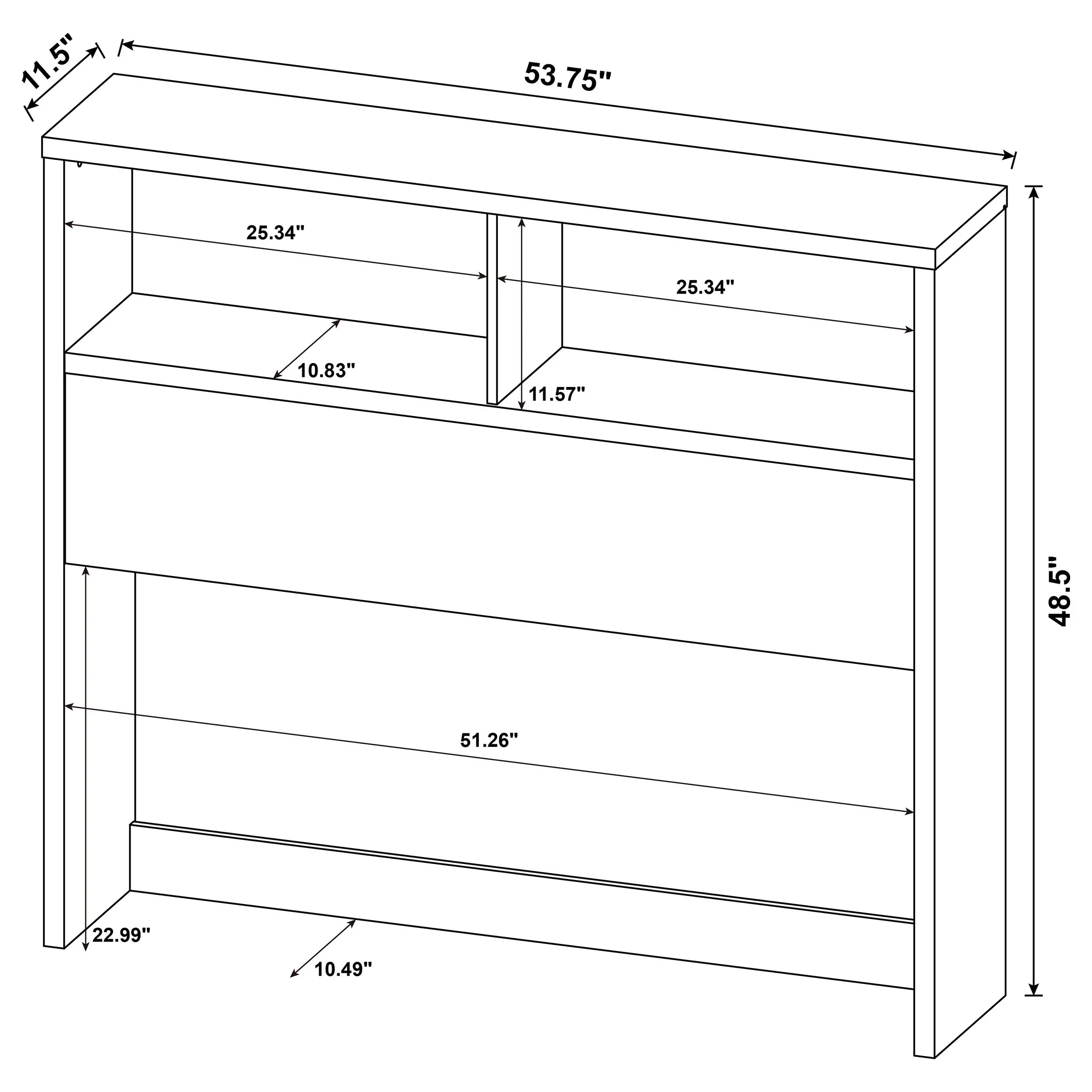 Westpark Mango 3-piece Full Bedroom Set Bookcase Headboard - Image 19