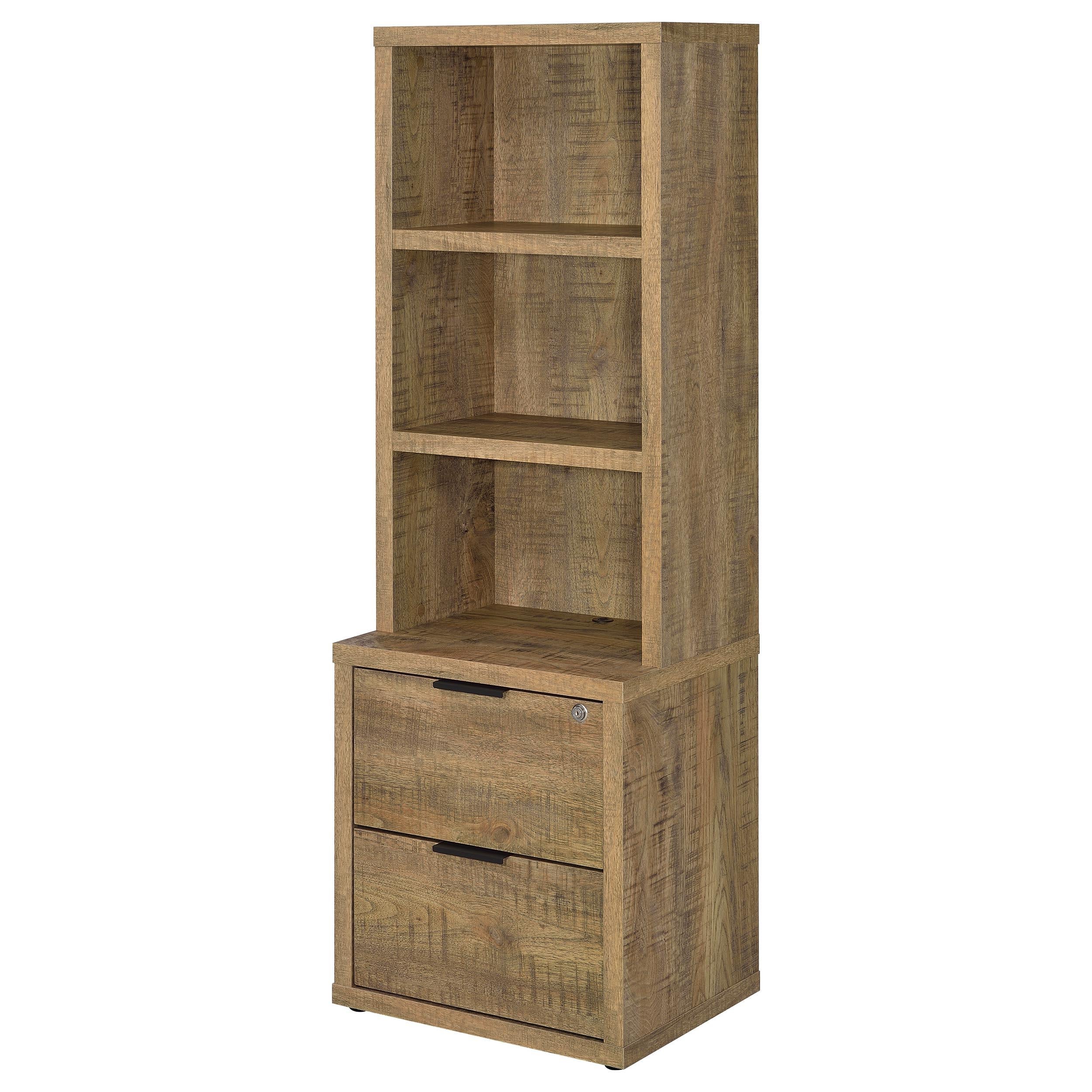 Westpark Mango 3-Shelf Bookcase with Lockable Drawer and USB Ports - Image 5
