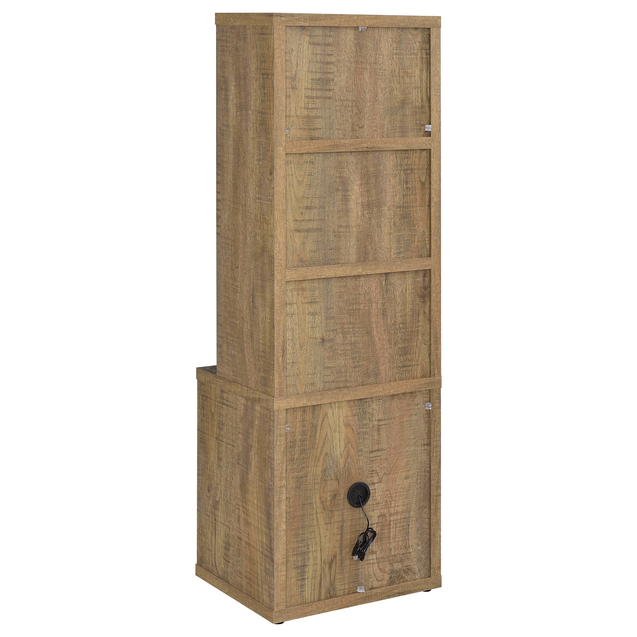 Westpark Mango 3-Shelf Bookcase with Lockable Drawer and USB Ports - Image 7