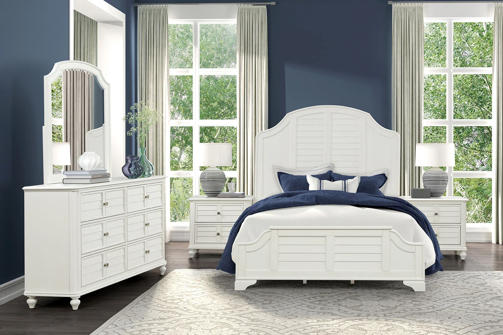 Whitehaven Antique White Queen Bed - Image 5